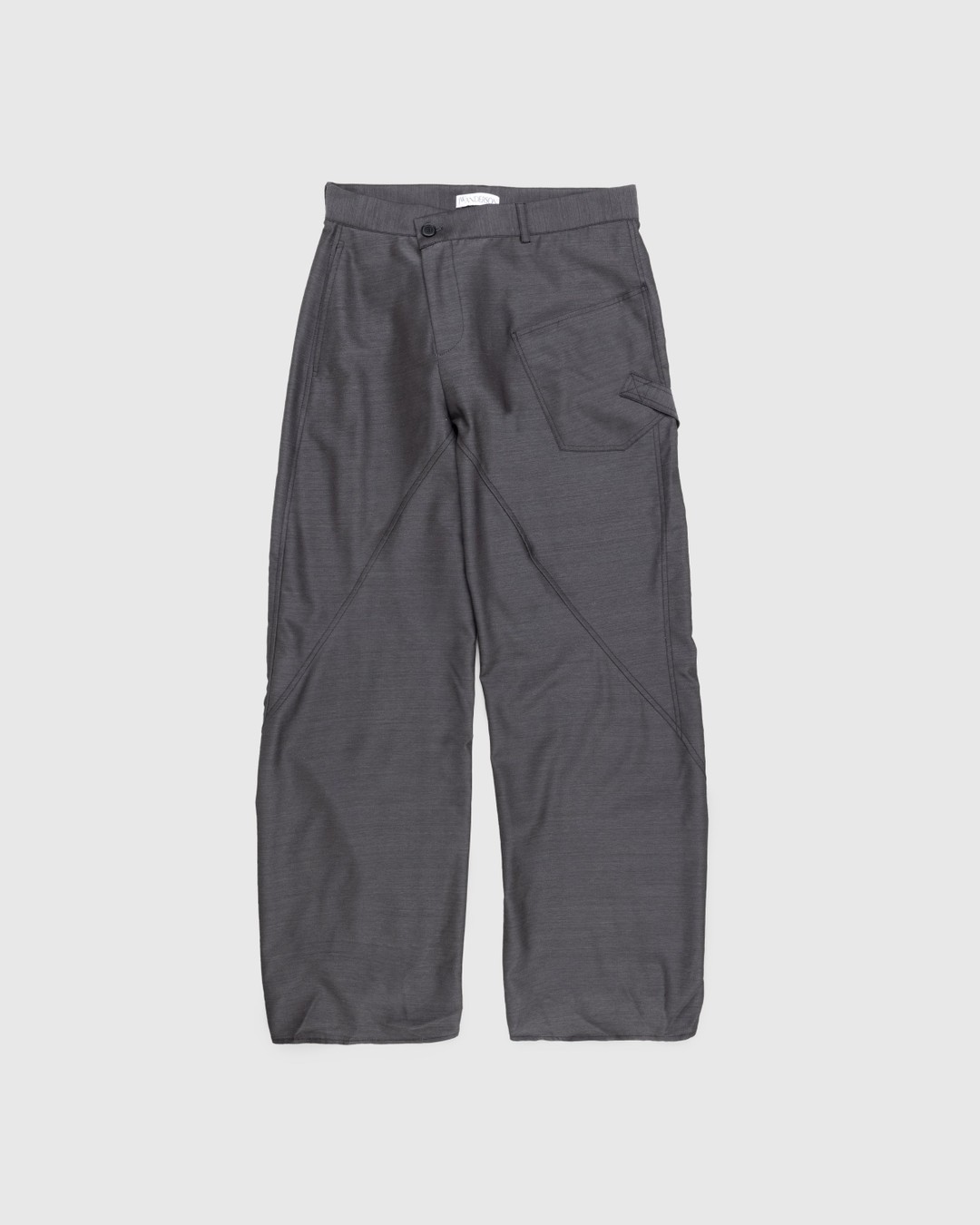 J.W. Anderson – Twisted Workwear Trousers Grey - Pants - Grey - Image 1