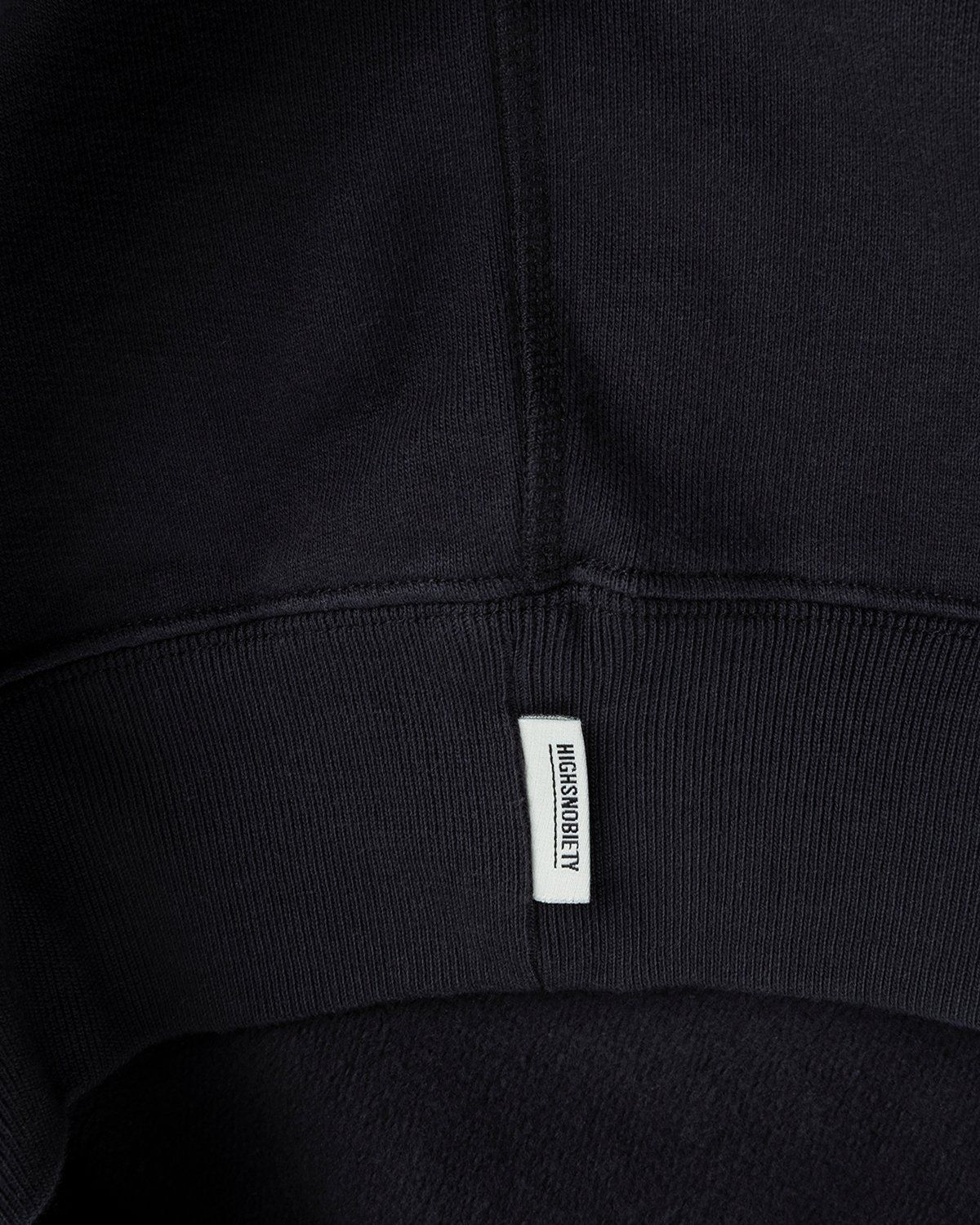 Highsnobiety – Zip Mock Neck Staples Fleece Black - Sweats - Black - Image 3