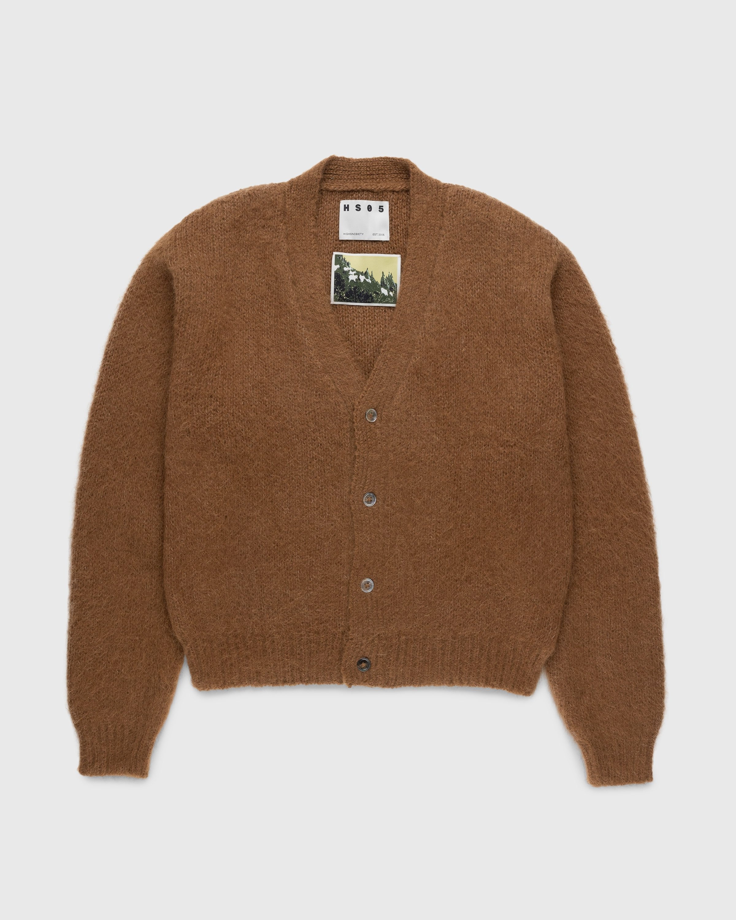 Highsnobiety HS05 – Brushed Alpaca Cardigan Brown - Knitwear - Brown - Image 1