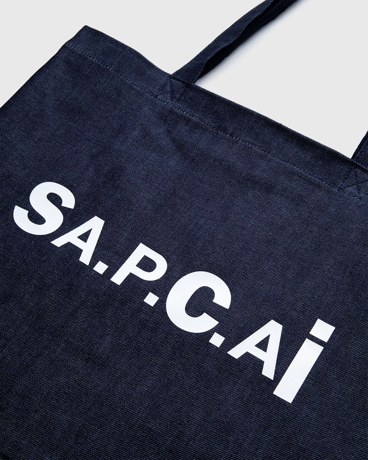 A.P.C. x Sacai – Shopping Bag Candy Dark Navy - Bags - Blue - Image 6
