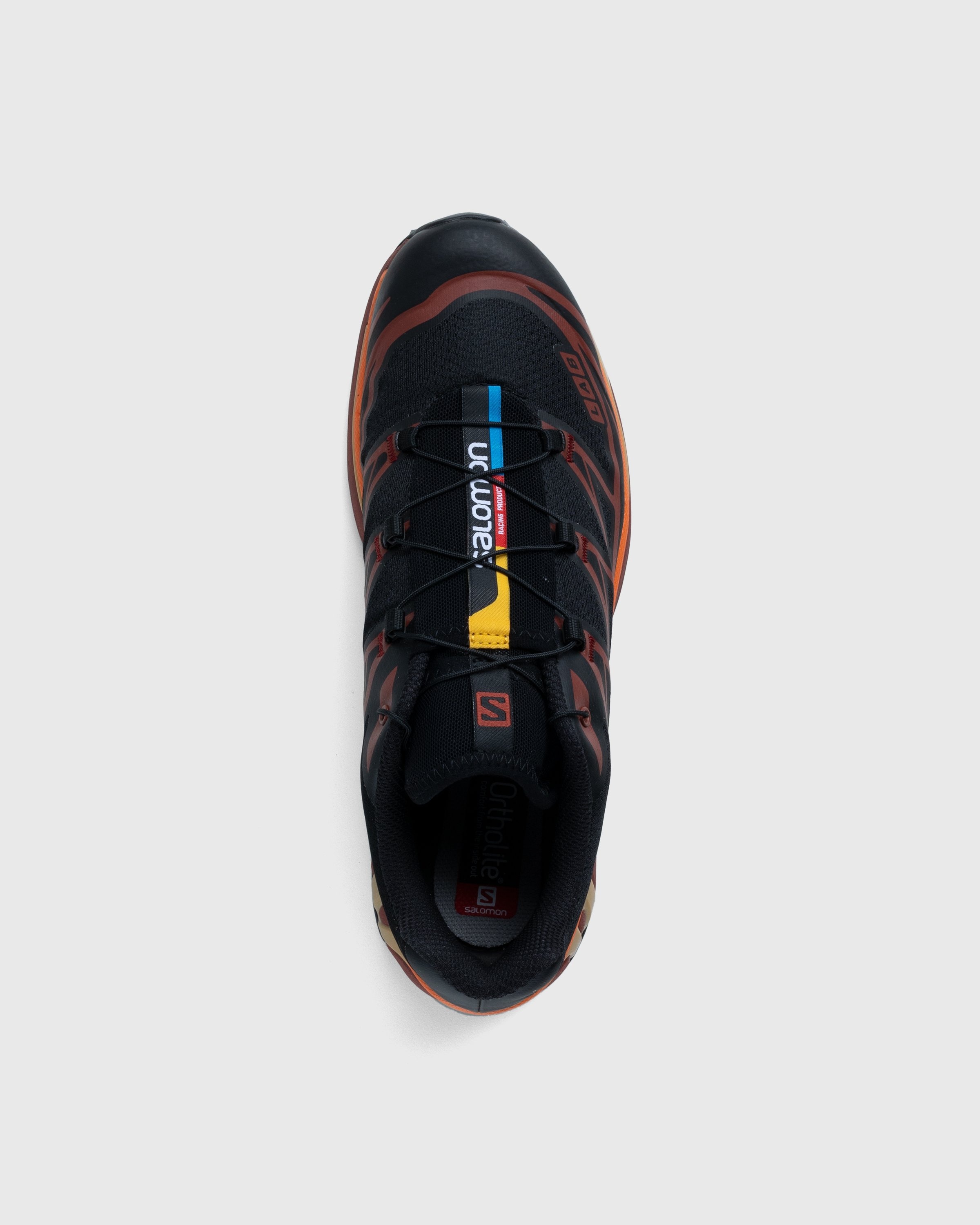 Salomon – XT-6 Black/Chocolate Plum/Vibrant Orange - Sneakers - Brown - Image 5