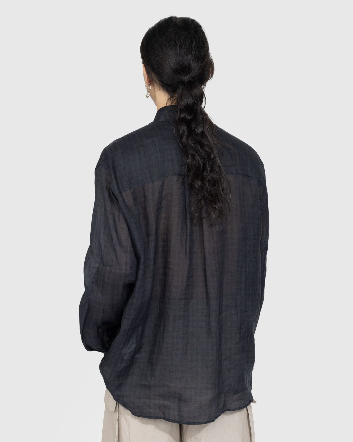 Our Legacy – Above Shirt Night Check Print - Shirts - Black - Image 3