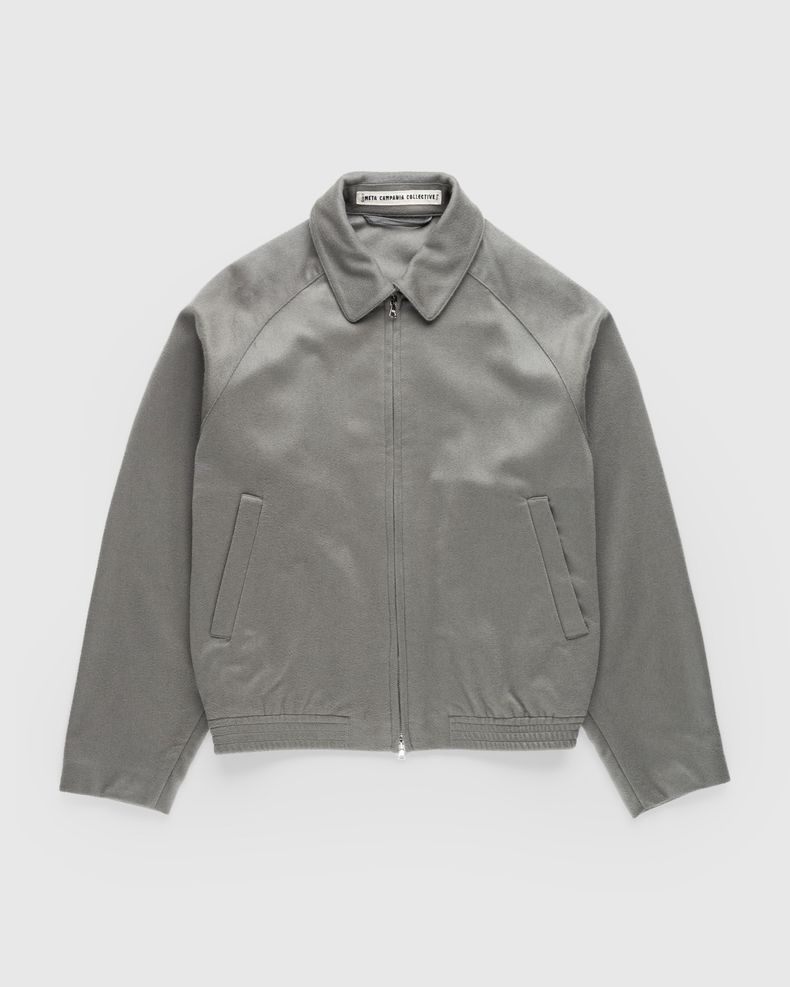 Alain Cashmere Blouson Weimaraner Grey