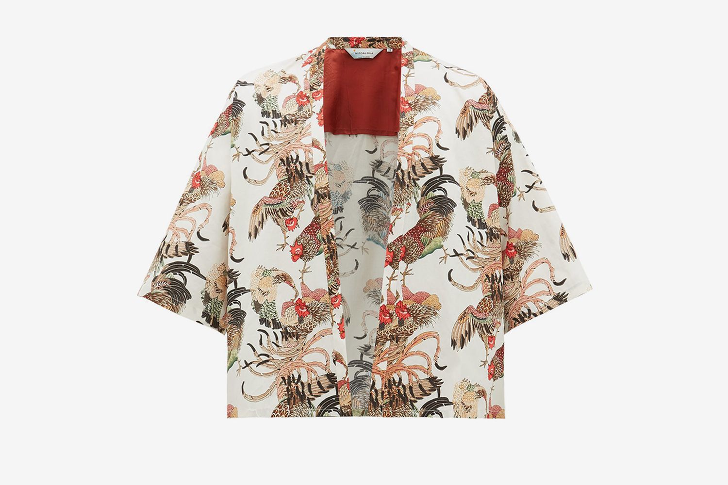 Haori Gamecock Cotton Kimono