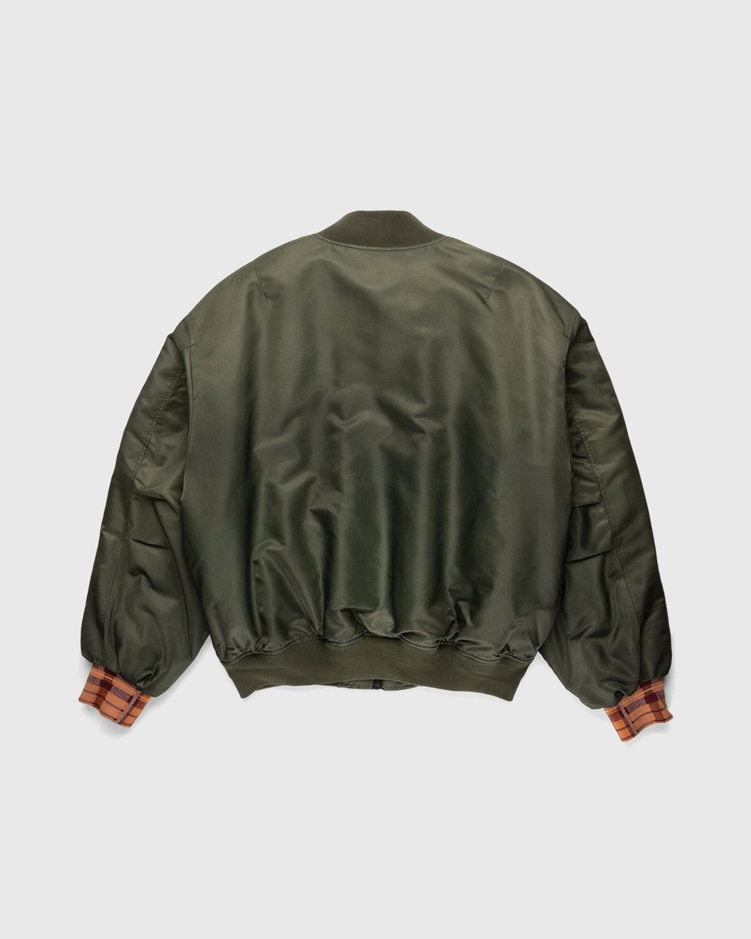 acne studios oversized satin bomber