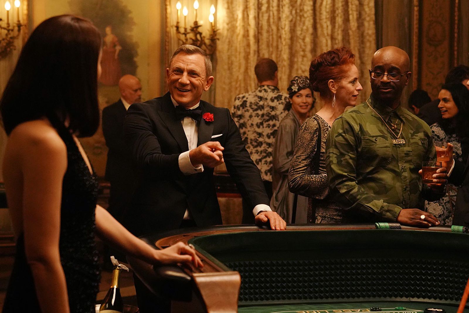 Daniel Craig during the "James Bond Scene" sketch on Saturday Night Live