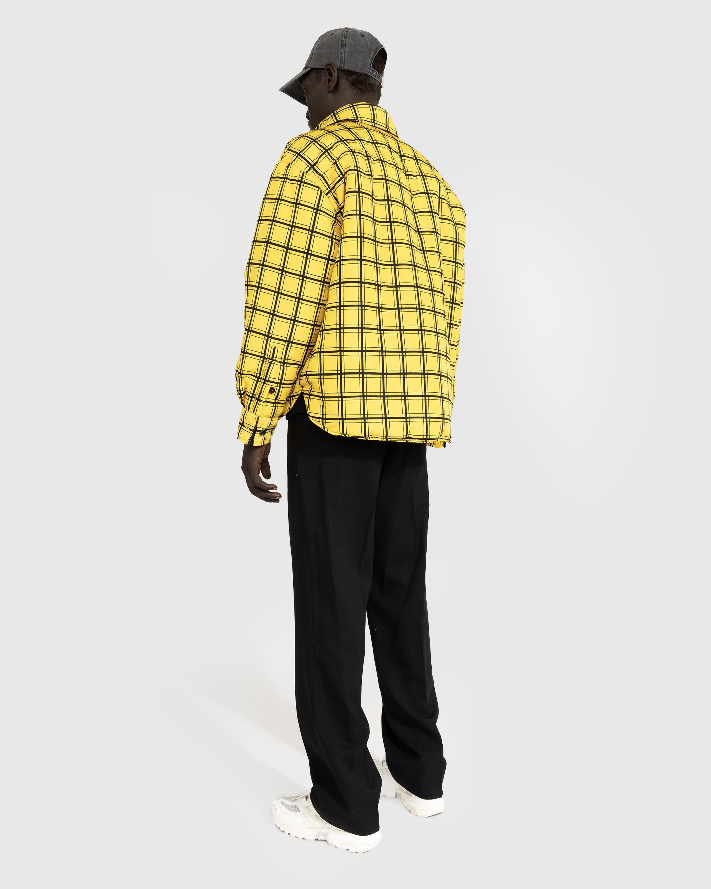 Yellow and black checkered new arrivals jacket