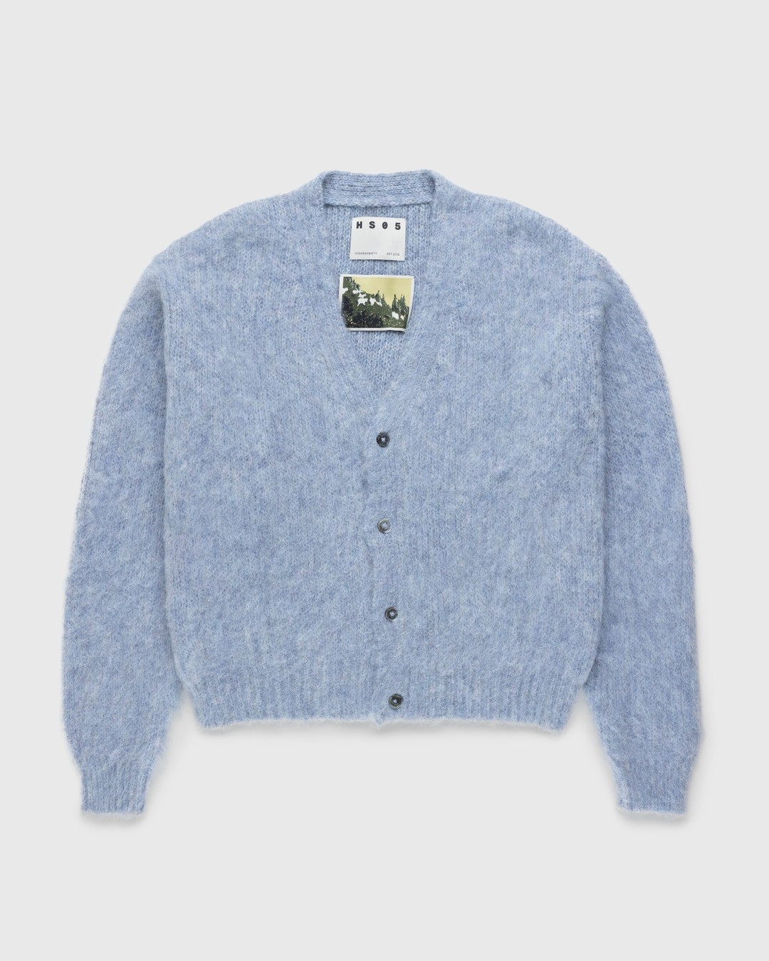 Highsnobiety HS05 – Brushed Alpaca Cardigan Light Blue - Knitwear - Blue - Image 1
