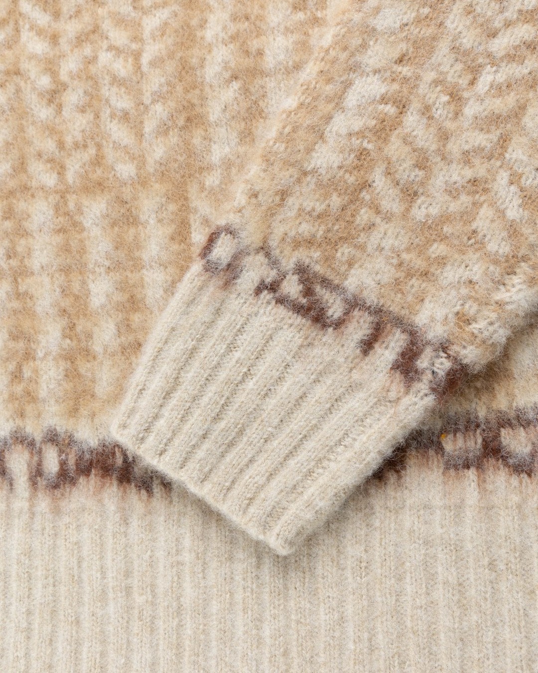 Acne Studios – Knit Sweater Beige - Crewnecks - Beige - Image 3