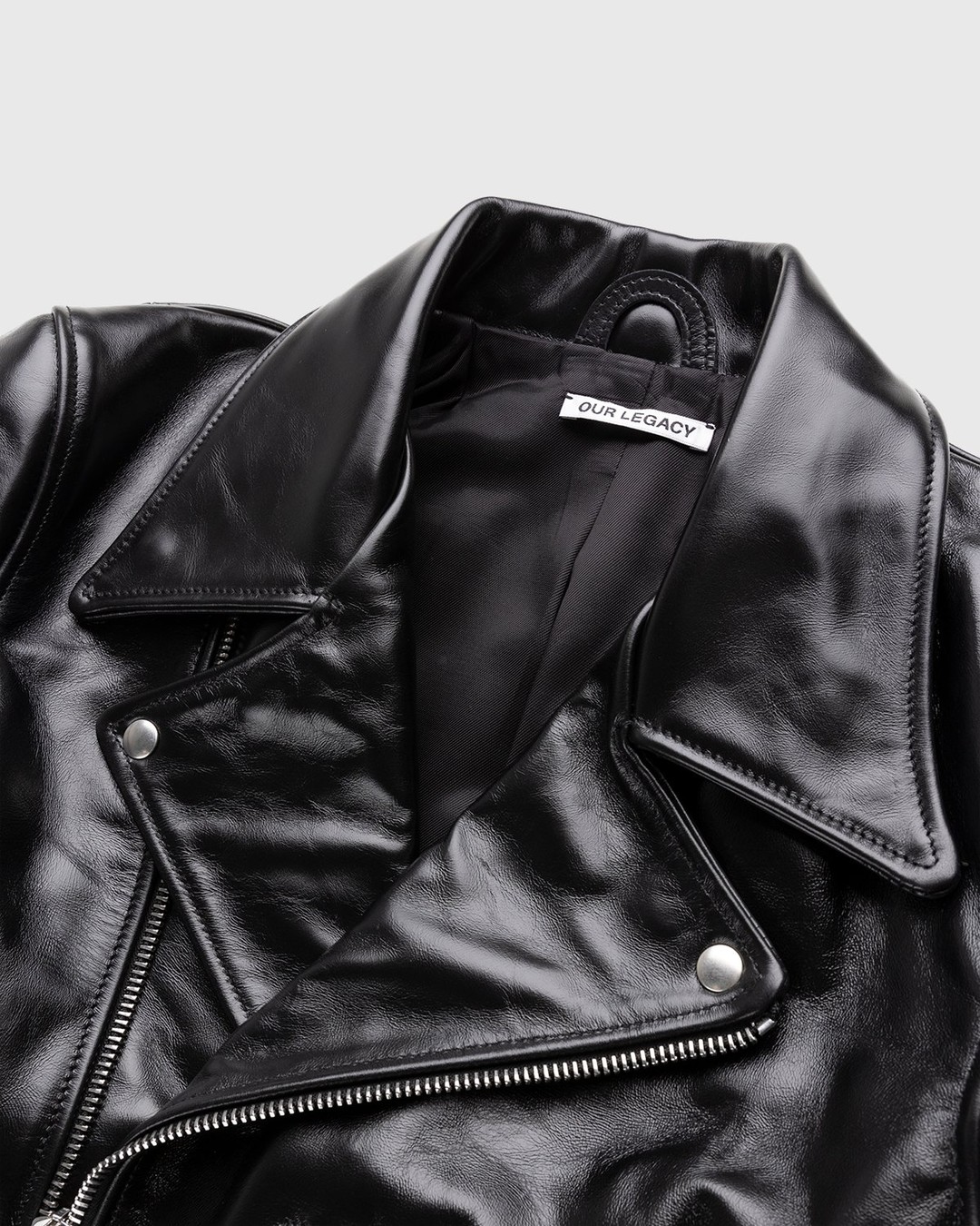 Our Legacy – Hellraiser Leather Jacket Aamon Black - Outerwear - Black - Image 3