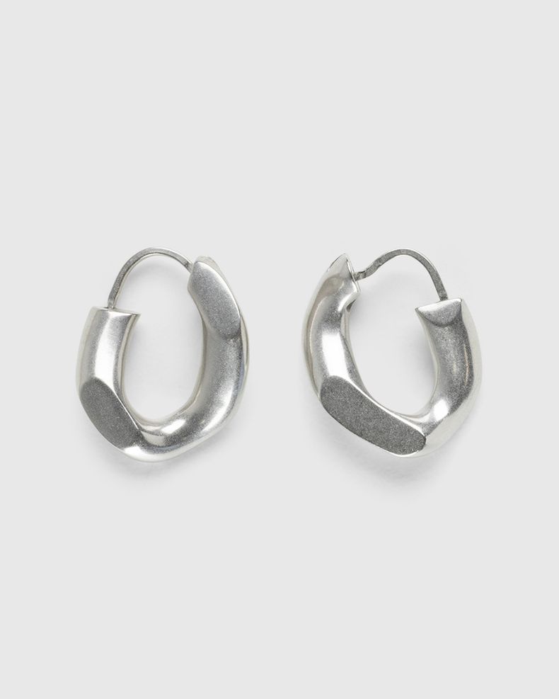 Semi-Polished Earrings Silver