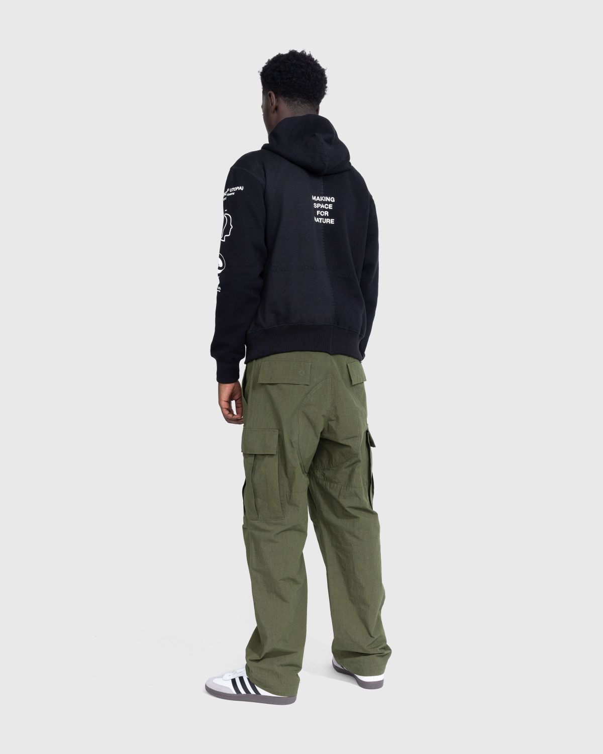 Space Available Studio – Artisan Nature Hoodie Black - Sweats - Black - Image 4
