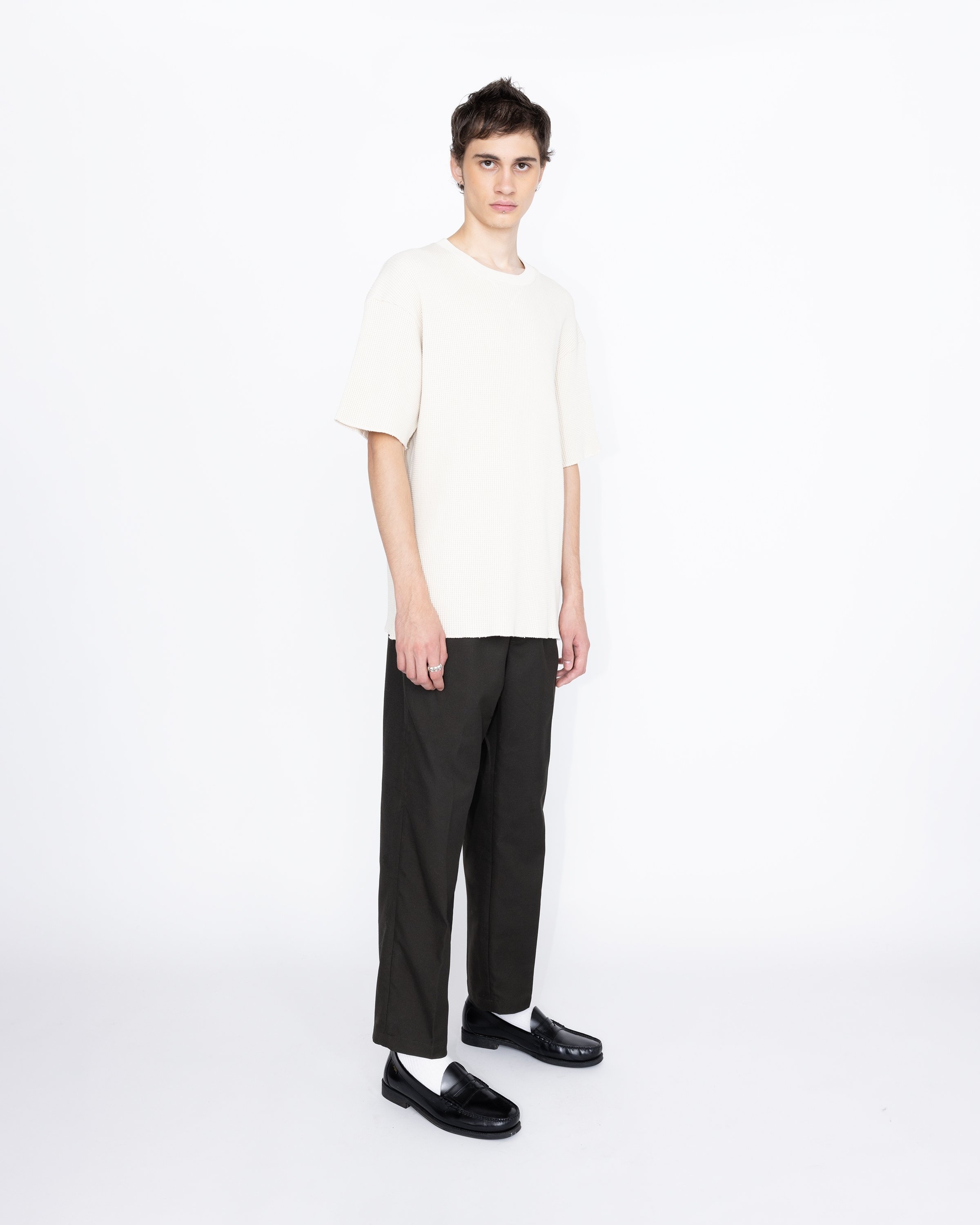 Highsnobiety HS05 – Thermal Short Sleeve Natural - Tops - Beige - Image 4