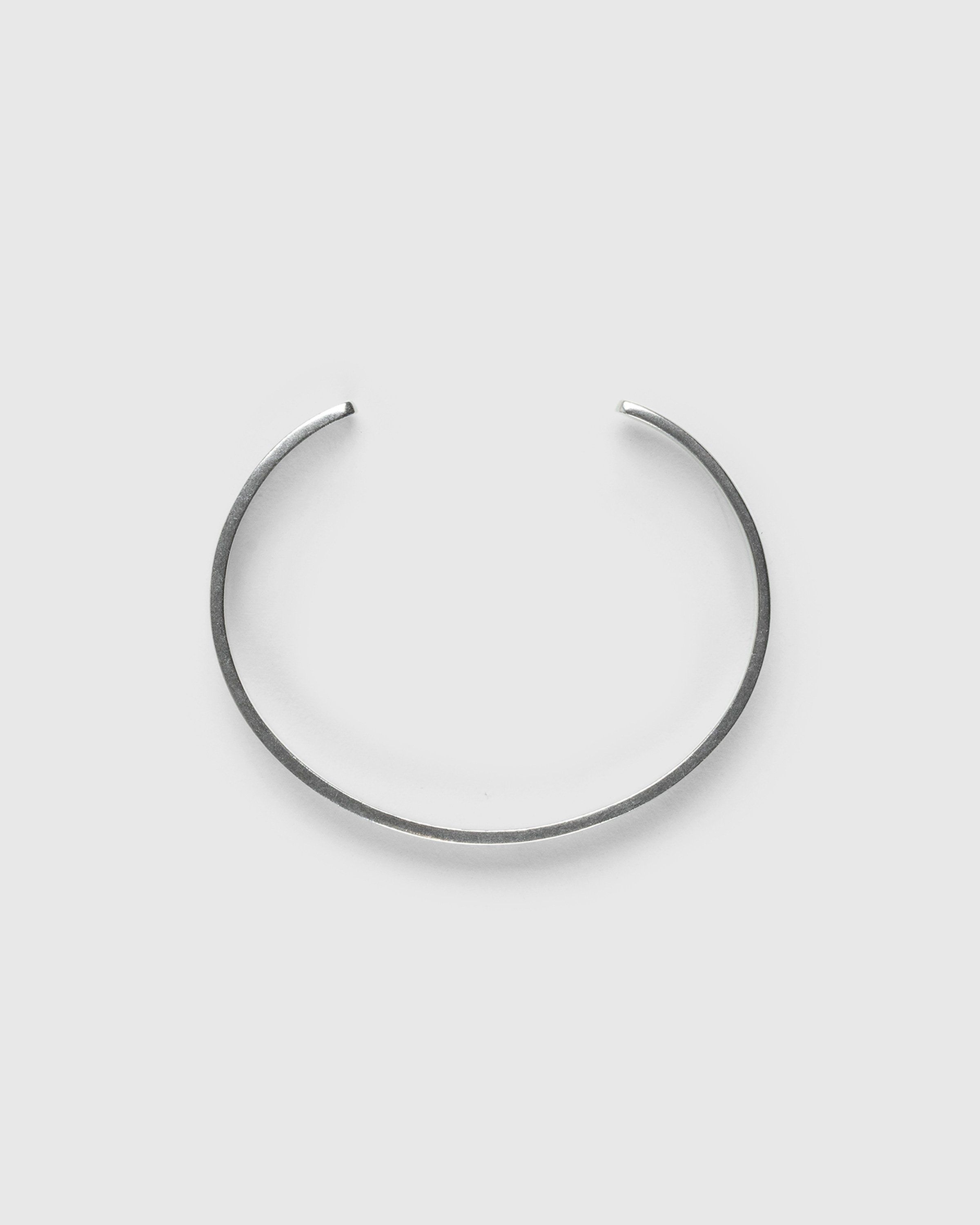 Maison Margiela – Logo Cuff Bracelet Silver - Jewelry - Silver - Image 1