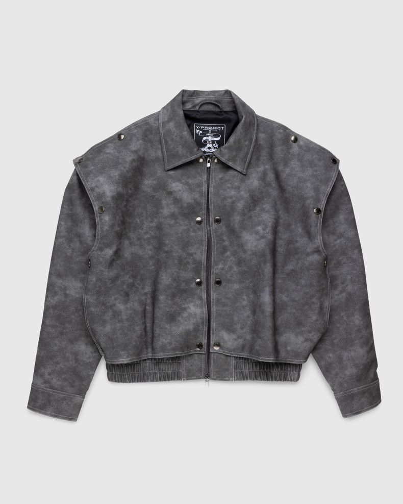 Y/Project – Snap Panel Bomber Jacket Grey