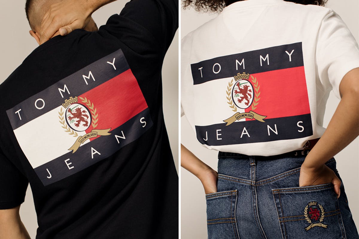 tommy jeans crest capsule kickz jelani blackman rimon