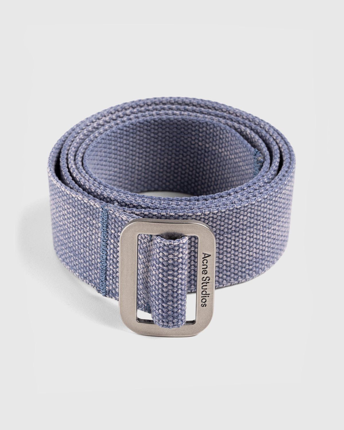 Acne Studios – Cotton Webbing Belt Dusty Blue - Belts - Blue - Image 1