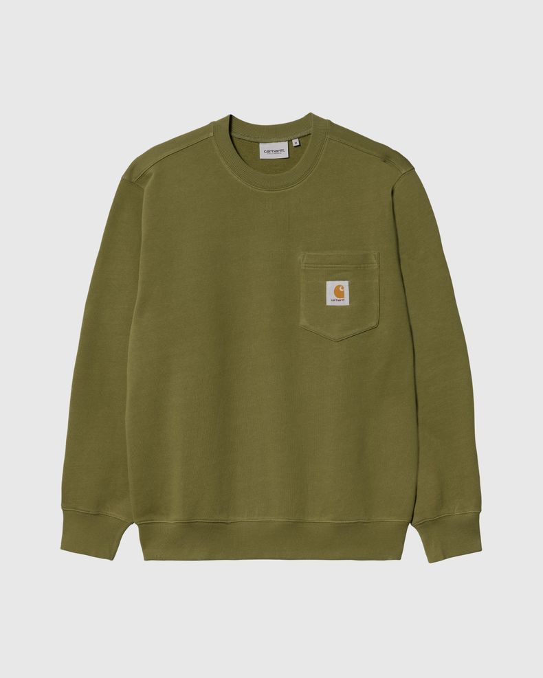 Carhartt WIP – Pocket Sweatshirt Garment Washed Kiwi Green