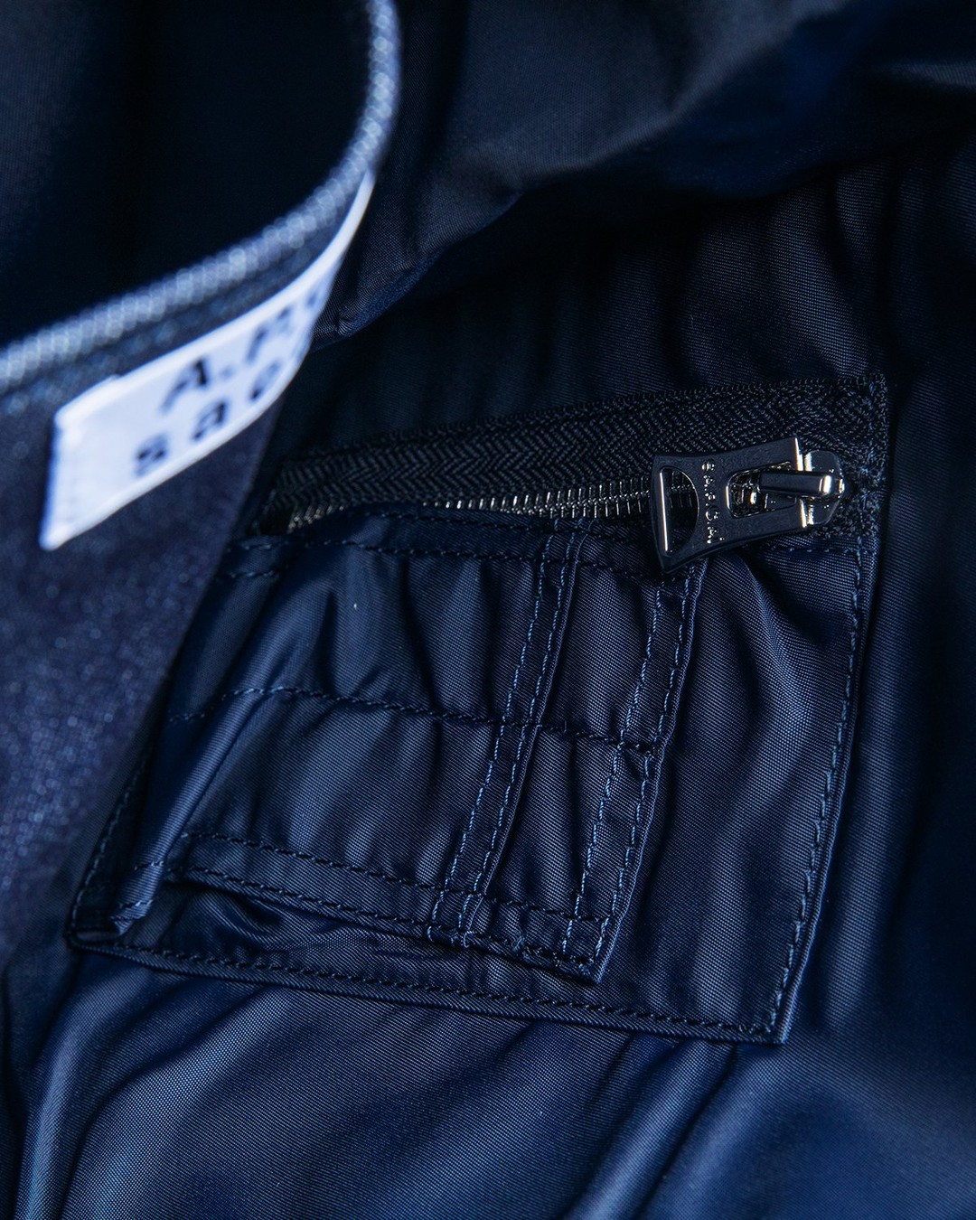 A.P.C. x Sacai – Shopping Bag Candy Dark Navy - Bags - Blue - Image 4
