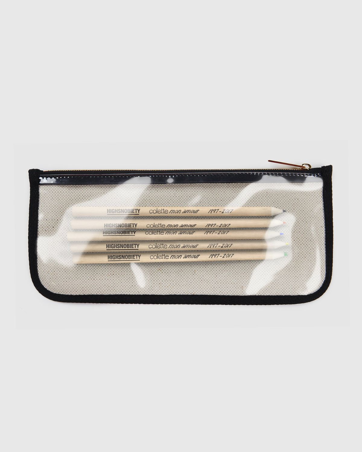 Colette Mon Amour – KAWS Beige Pencil Case - Stationary - Beige - Image 5