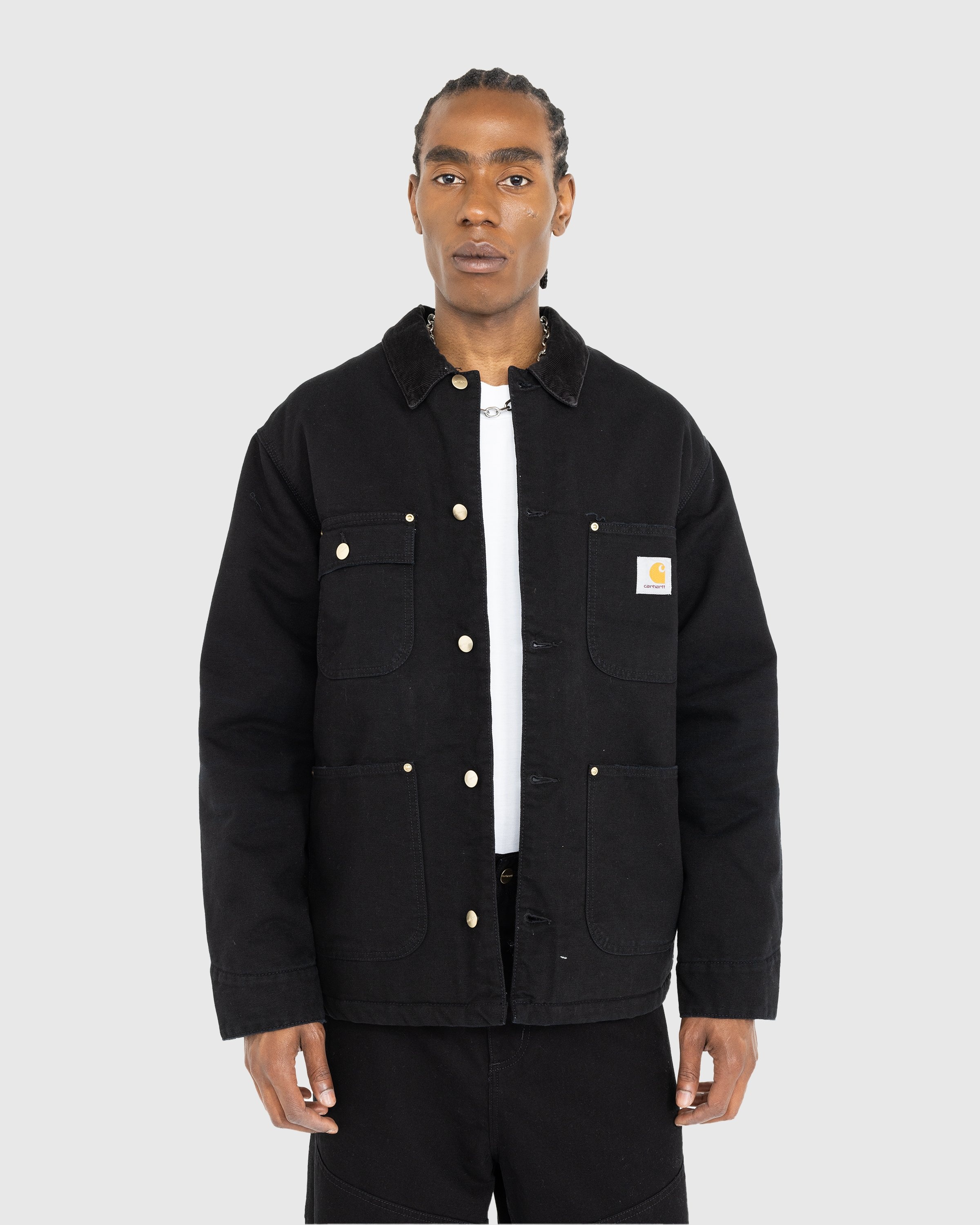 Black chore cheap coat