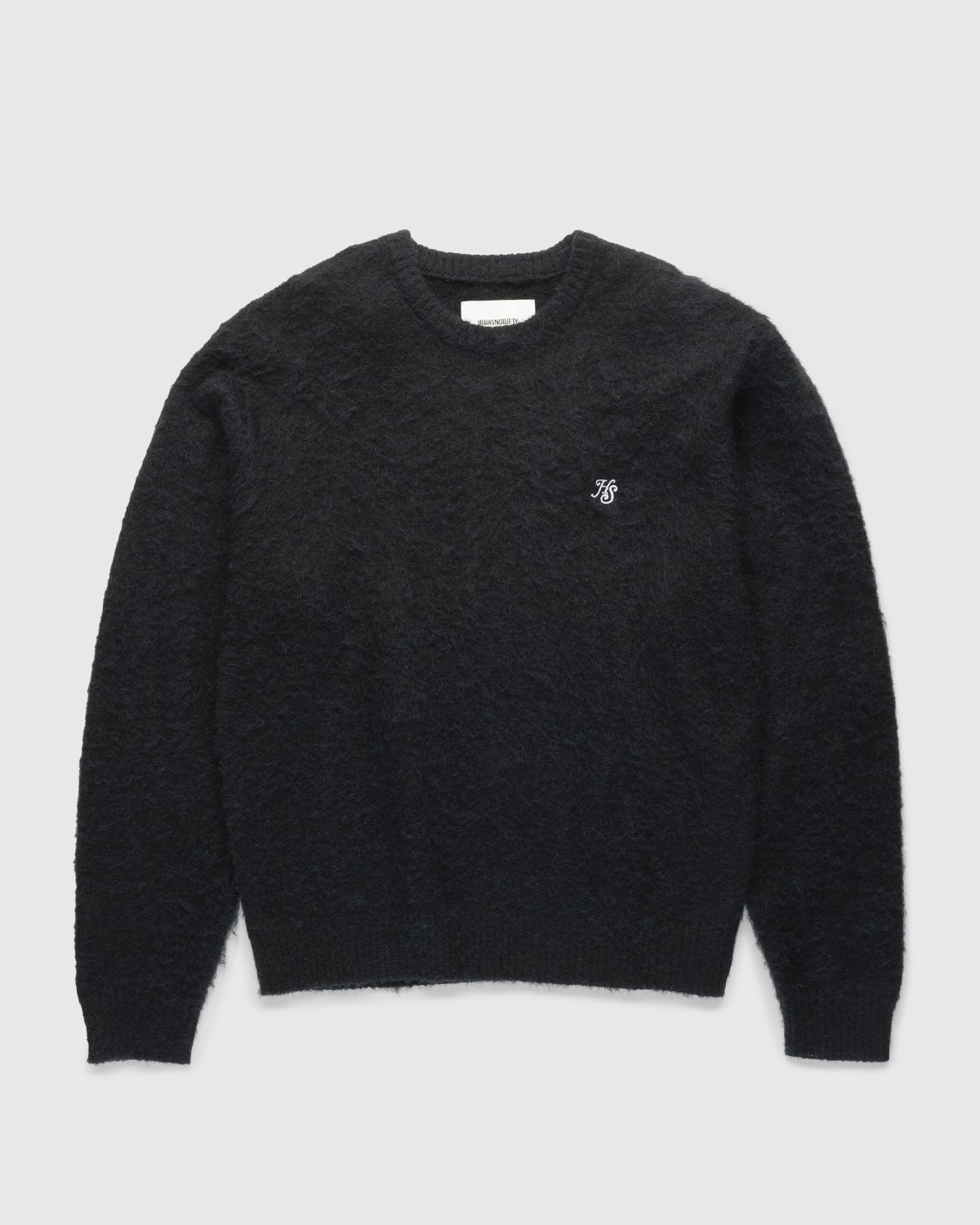 Highsnobiety – Mono Alpaca Sweater Black - Crewnecks - Black - Image 1