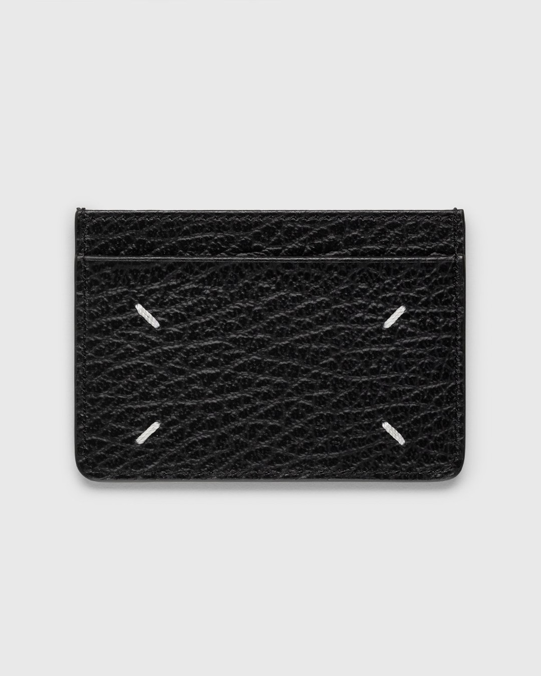 Maison Margiela – Leather Card Holder Black - Wallets - Black - Image 1