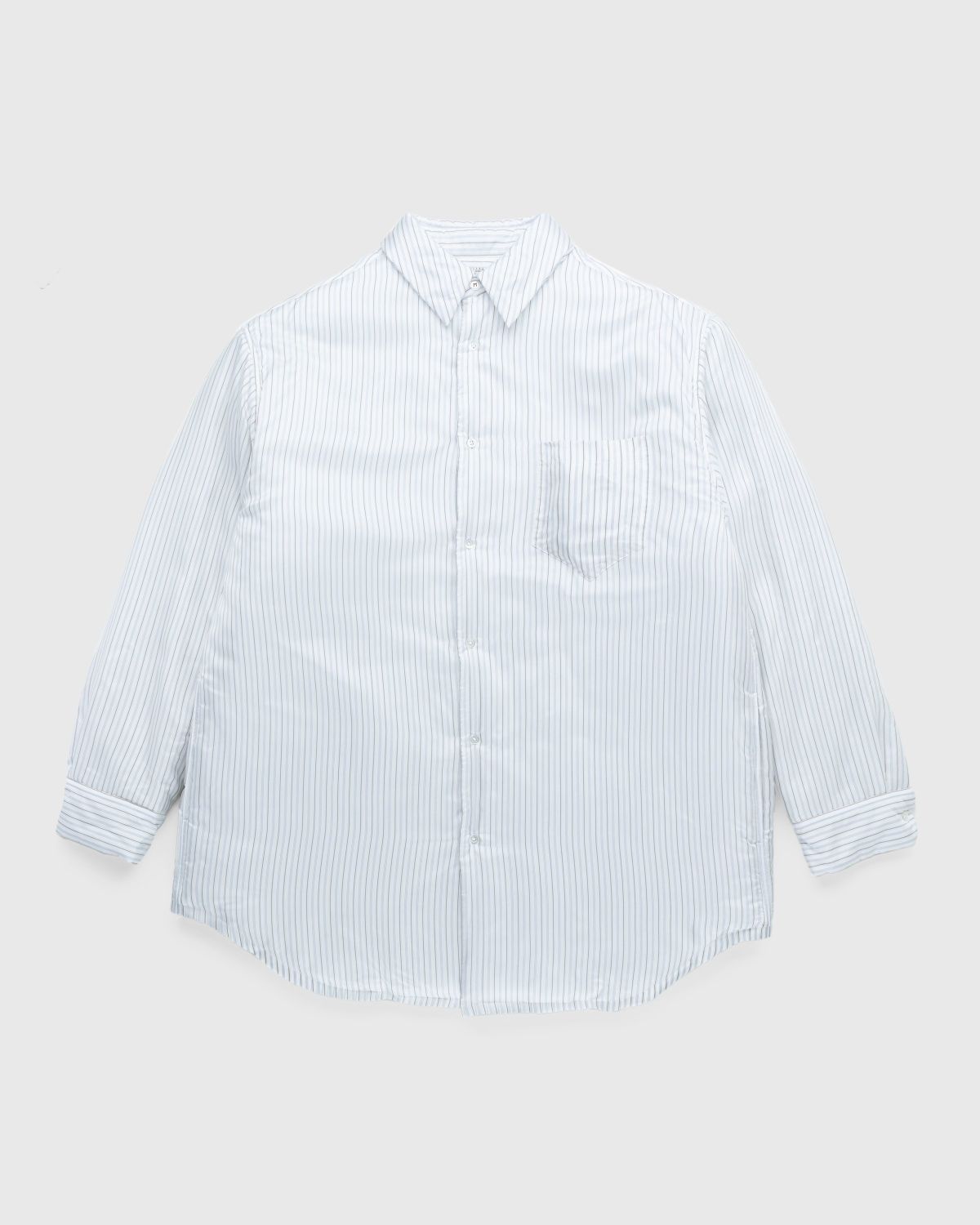 Maison Margiela – Padded Stripe Shirt Multi - Shirts - White - Image 1