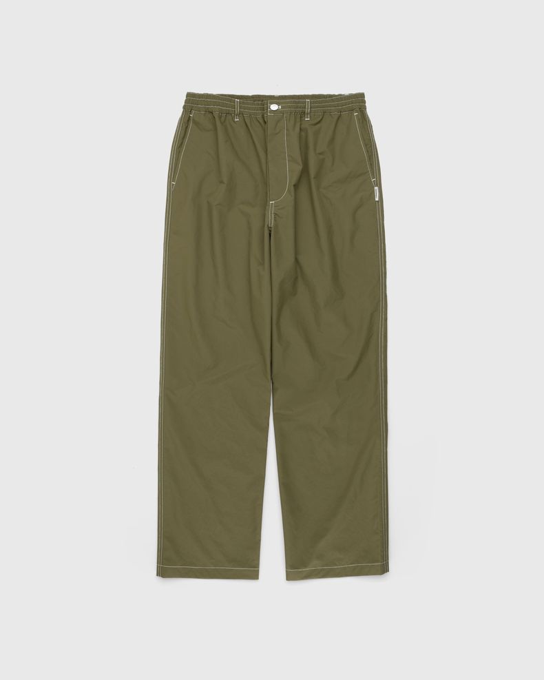 Contrast Stitch Pants Khaki