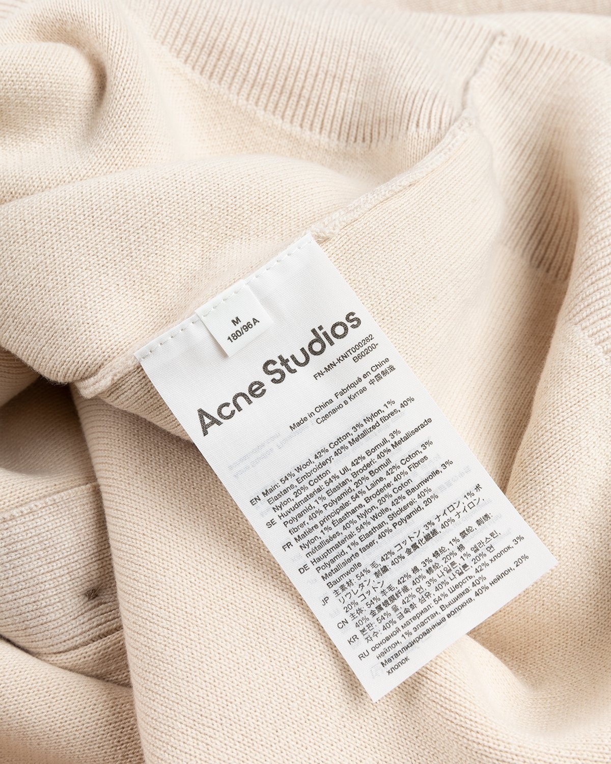 Acne Studios – Cardigan Beige - Knitwear - Beige - Image 7