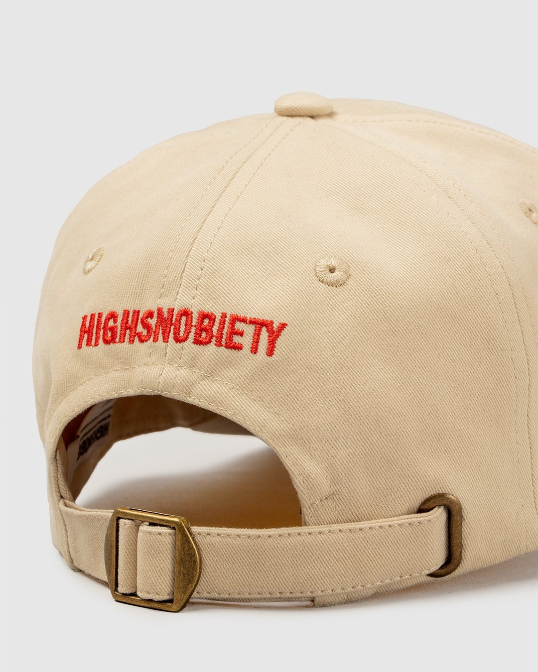 Highsnobiety – Not In Paris College Logo Cap Eggshell - Hats - White - Image 6