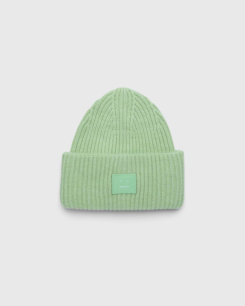Acne Studios – Knit Face Patch Beanie Pale Green