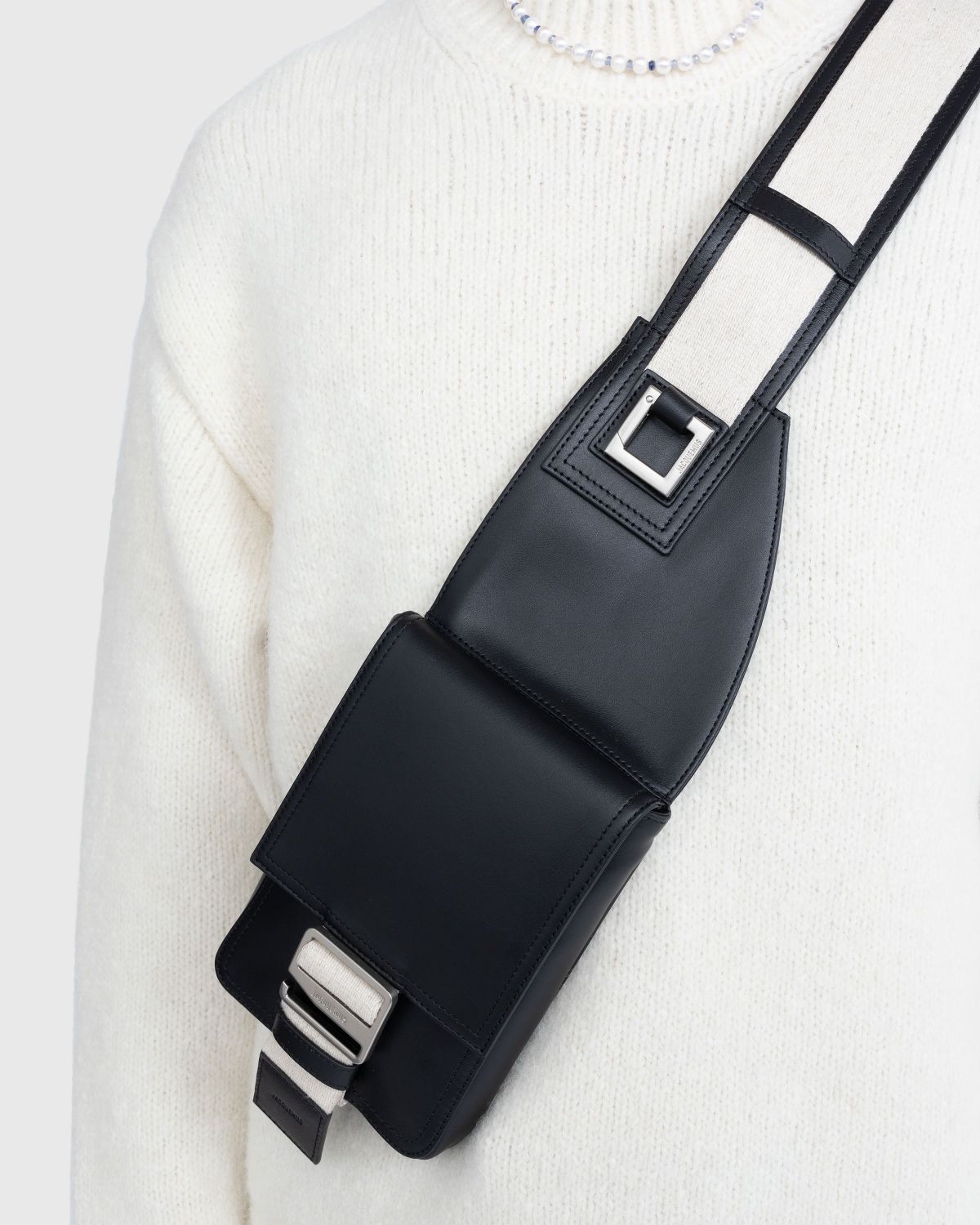 JACQUEMUS – La Banane Cuerda Black - Bags - BLACK - Image 3