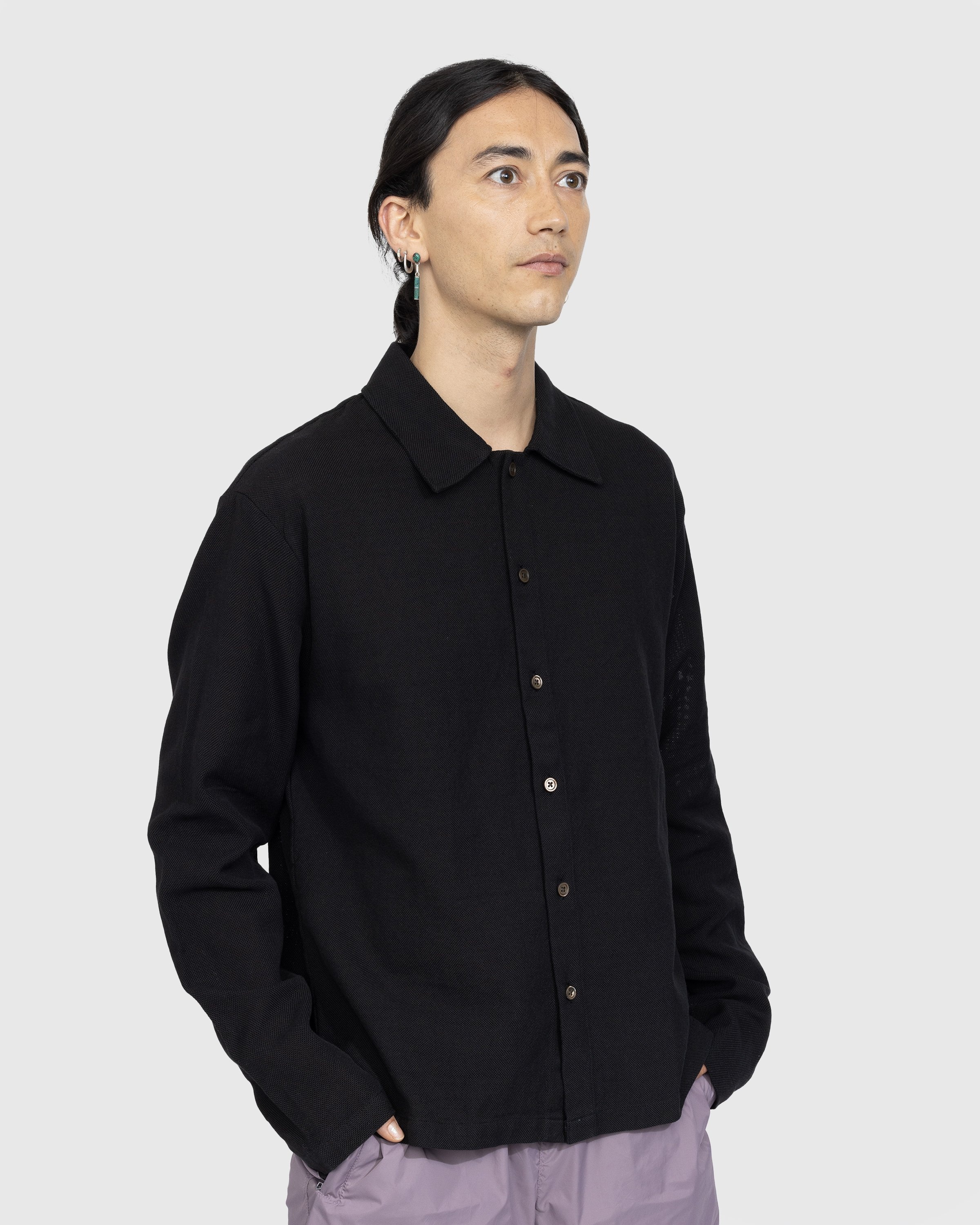 Our Legacy – Isola Shirt Black Sparse Panama Cotton - Shirts - Black - Image 2