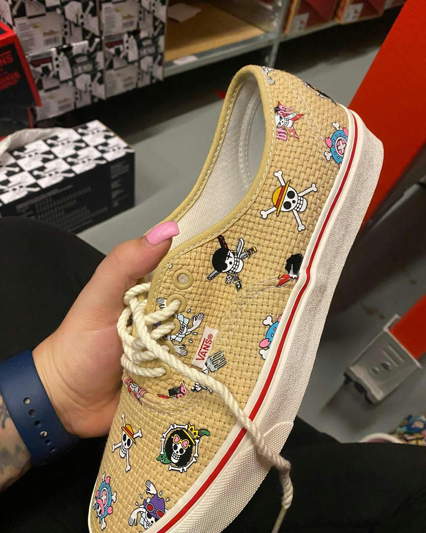 One Piece X Vans Sneaker Collaboration Luffy Nico Robin Shoes