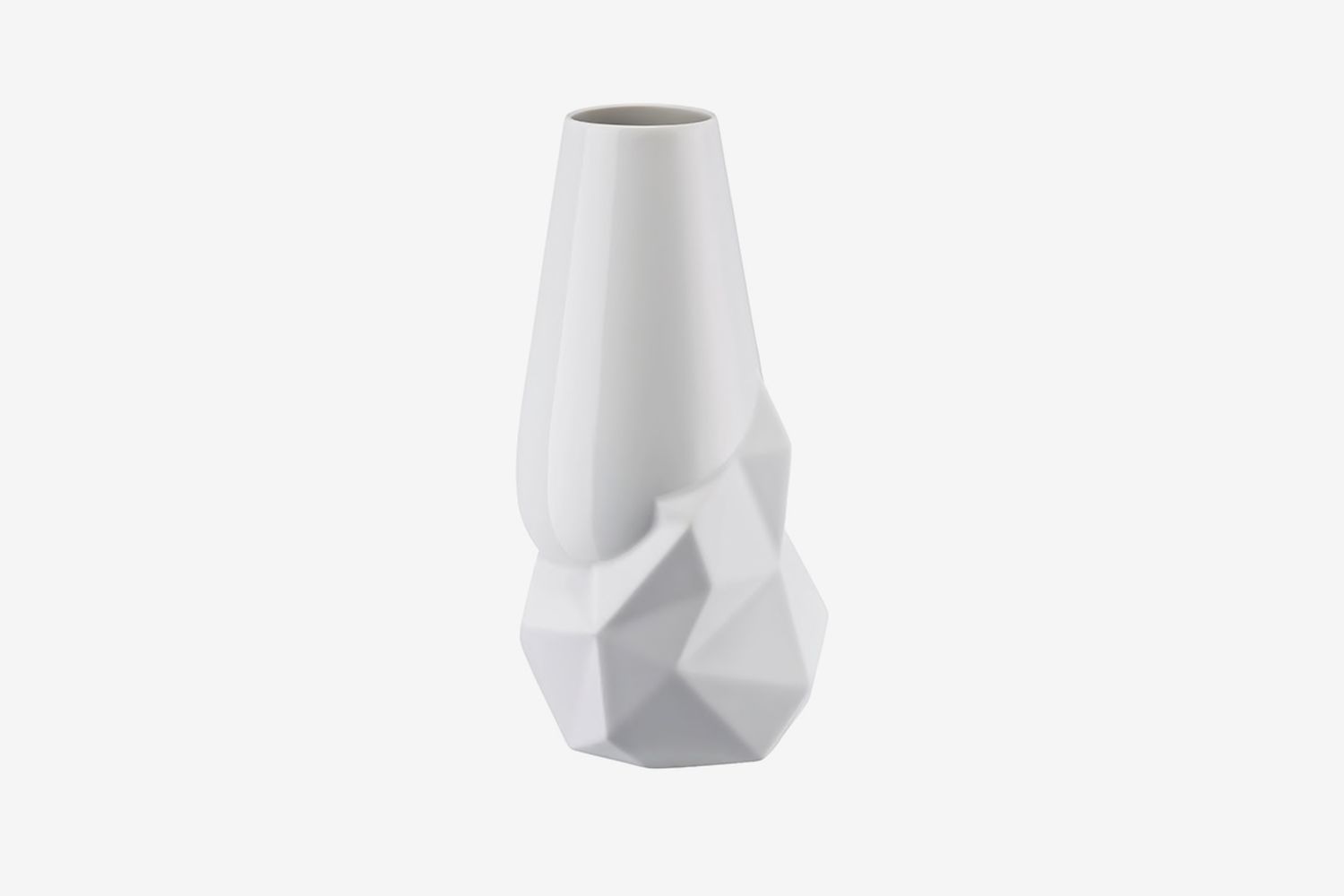 Geode White Porcelain Vase