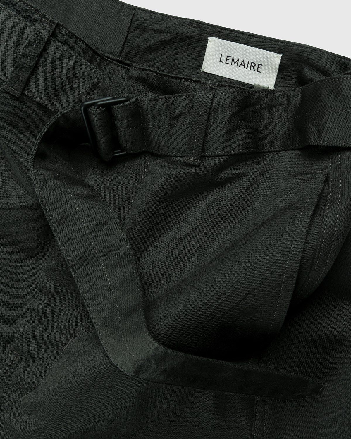 Lemaire – Twisted Belted Pants Dark Slate Green - Image 5