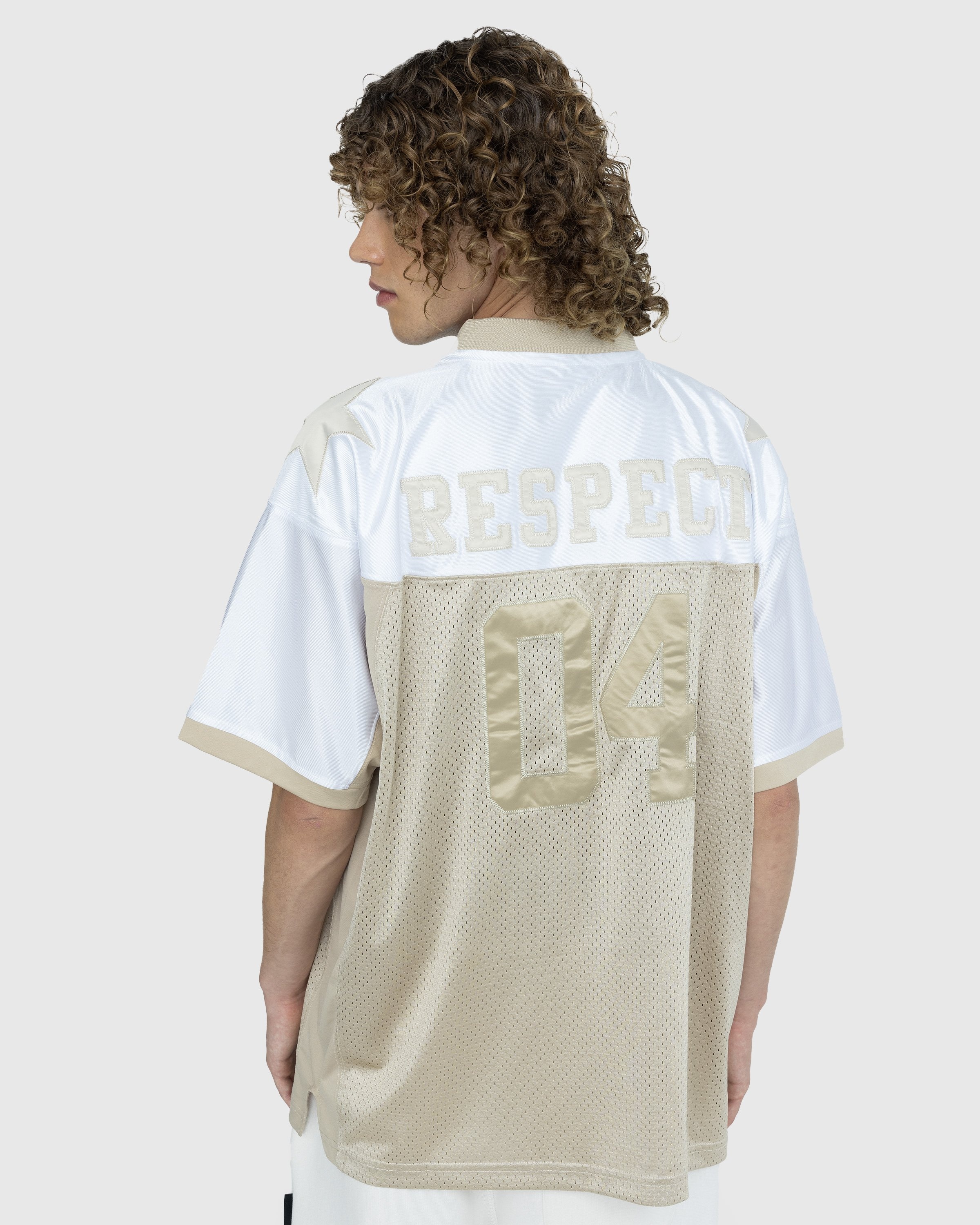 Patta – Respect Football Jersey Cement/White - Tops - White - Image 3