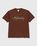 Highsnobiety – Script Logo T-Shirt Brown - T-shirts - Brown - Image 1