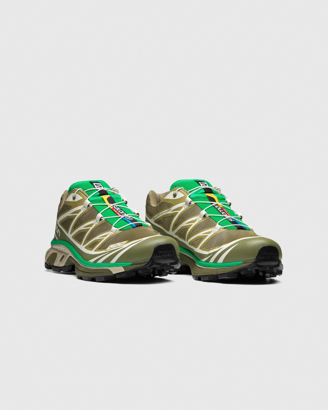 Salomon – XT-6 Dried Herb/Deep Lichen Green/Bright Green - Sneakers - Green - Image 2