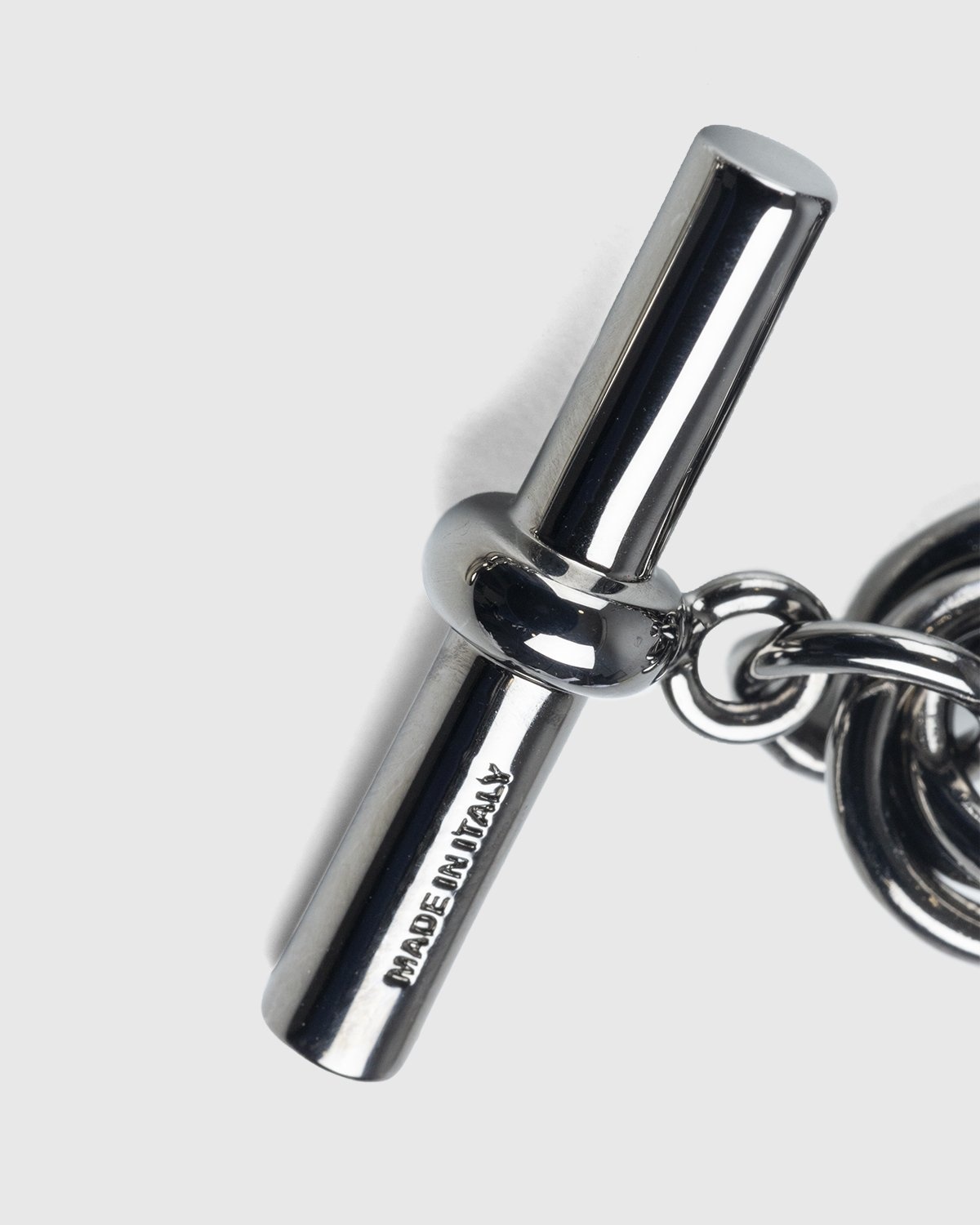 J.W. Anderson – Oversized Chain Necklace Silver Tone/Gunmetal - Jewelry - Silver - Image 4