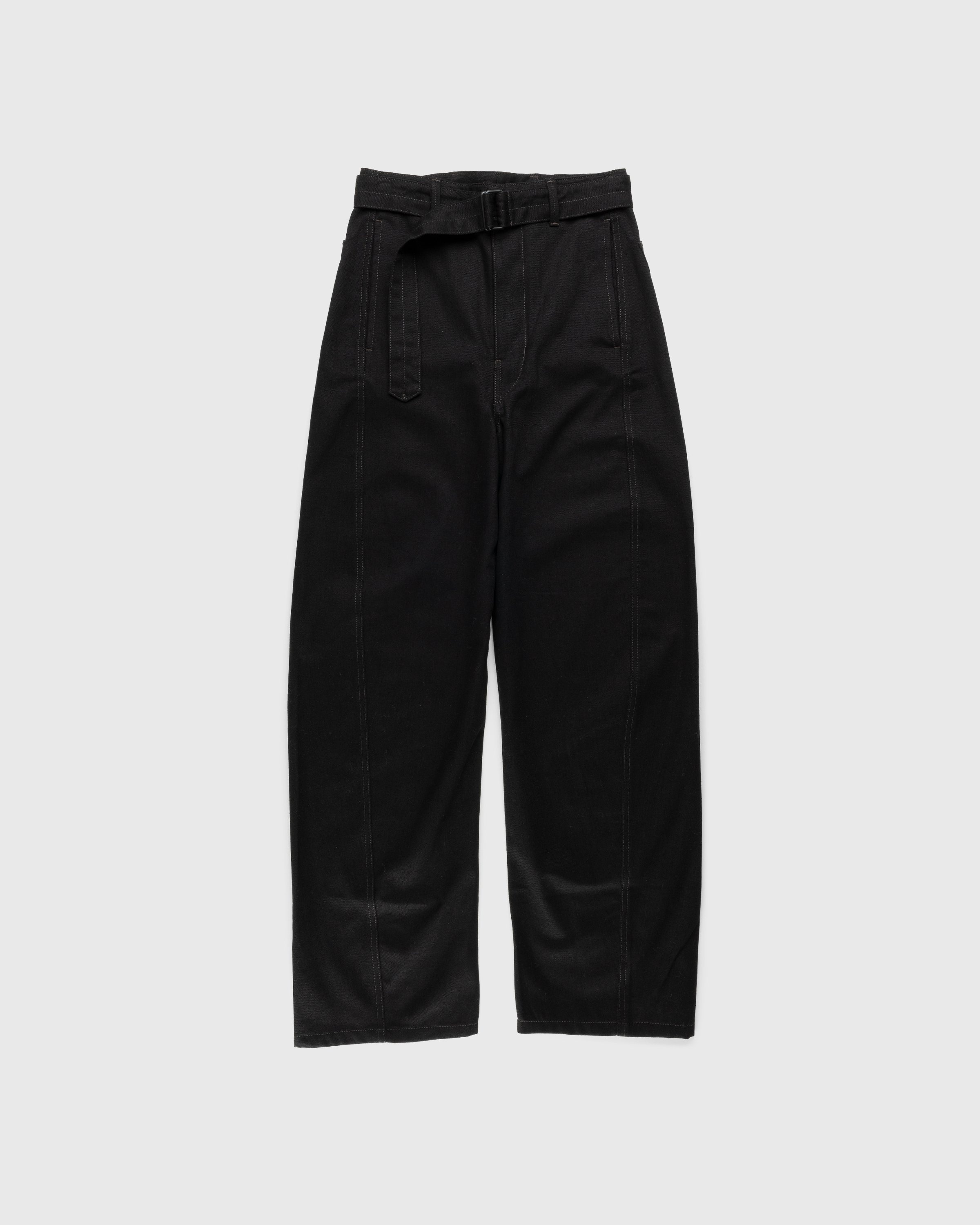 Lemaire – Twisted Belted Pants Black - Pants - Black - Image 1