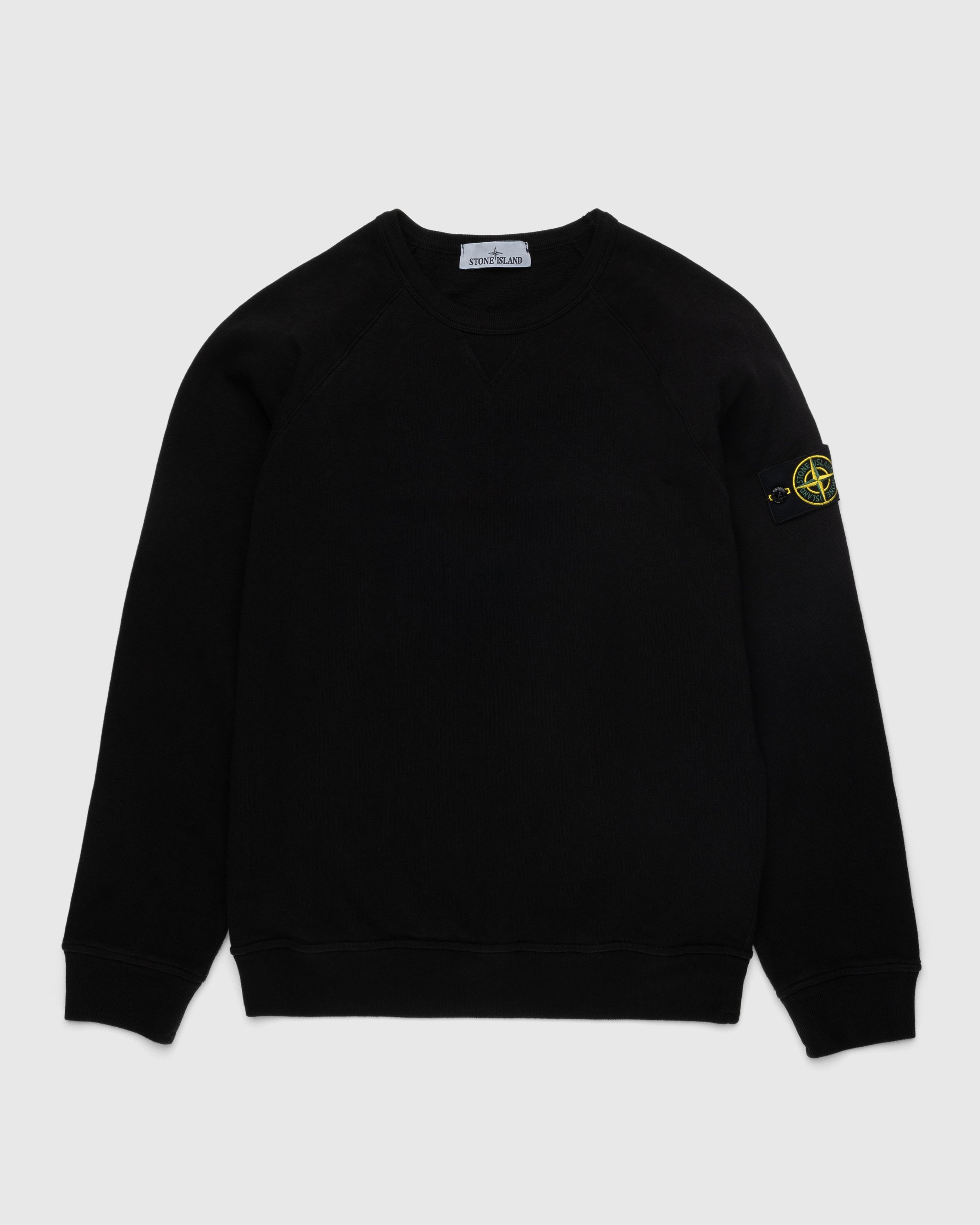 Stone island shop hooded sweatshirt black