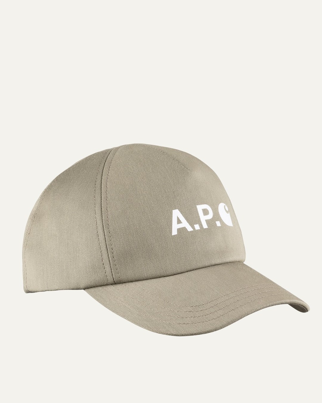 A.P.C. x Carhartt WIP – Cameron Baseball Cap Khaki - Caps - Green - Image 1