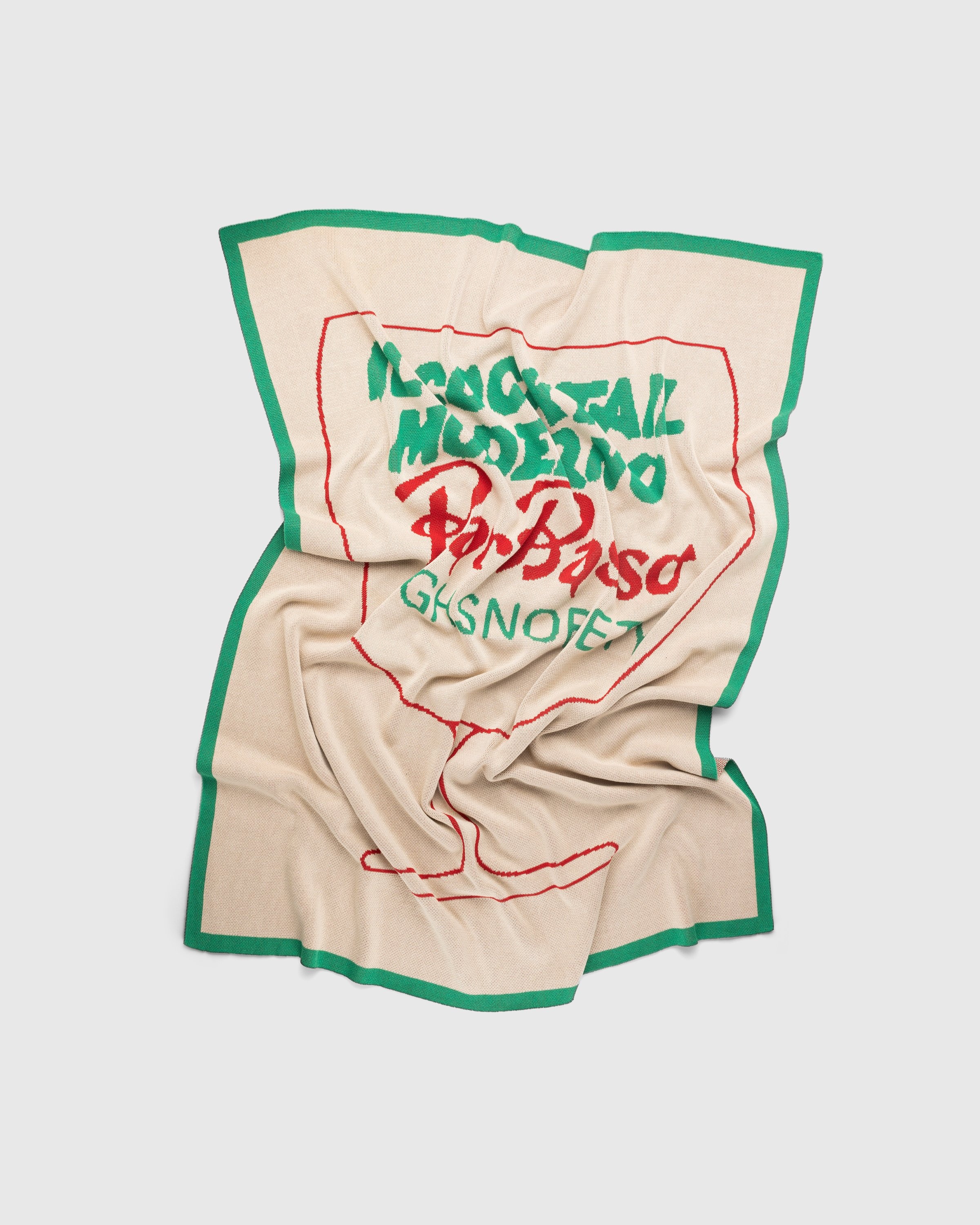 Bar Basso x Highsnobiety – Graphic Blanket - Textiles - Beige - Image 1