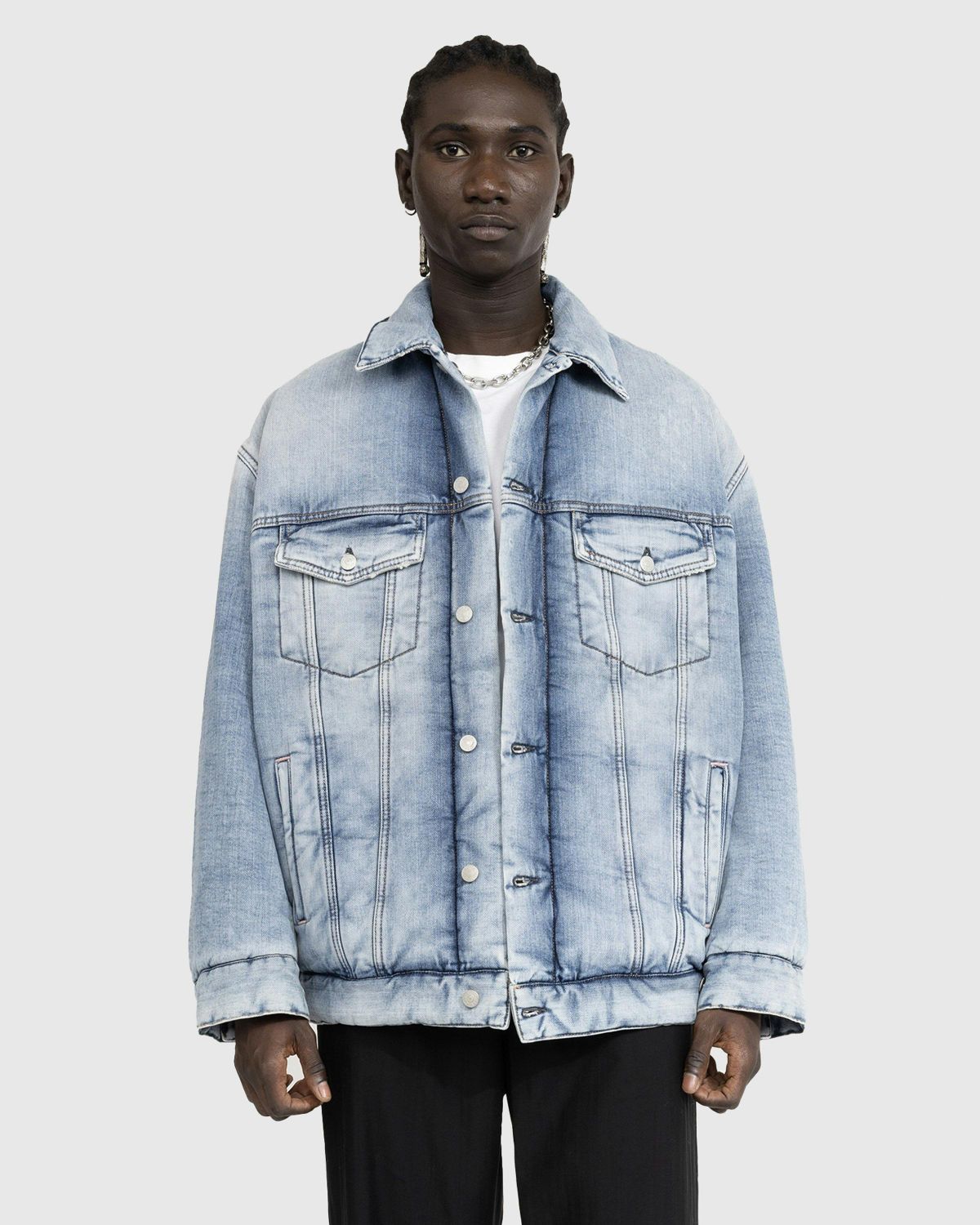Acne oversized denim jacket clearance