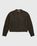 Acne Studios – Hairy Zippered Cardigan Forest Green/Orange - Knitwear - Green - Image 1