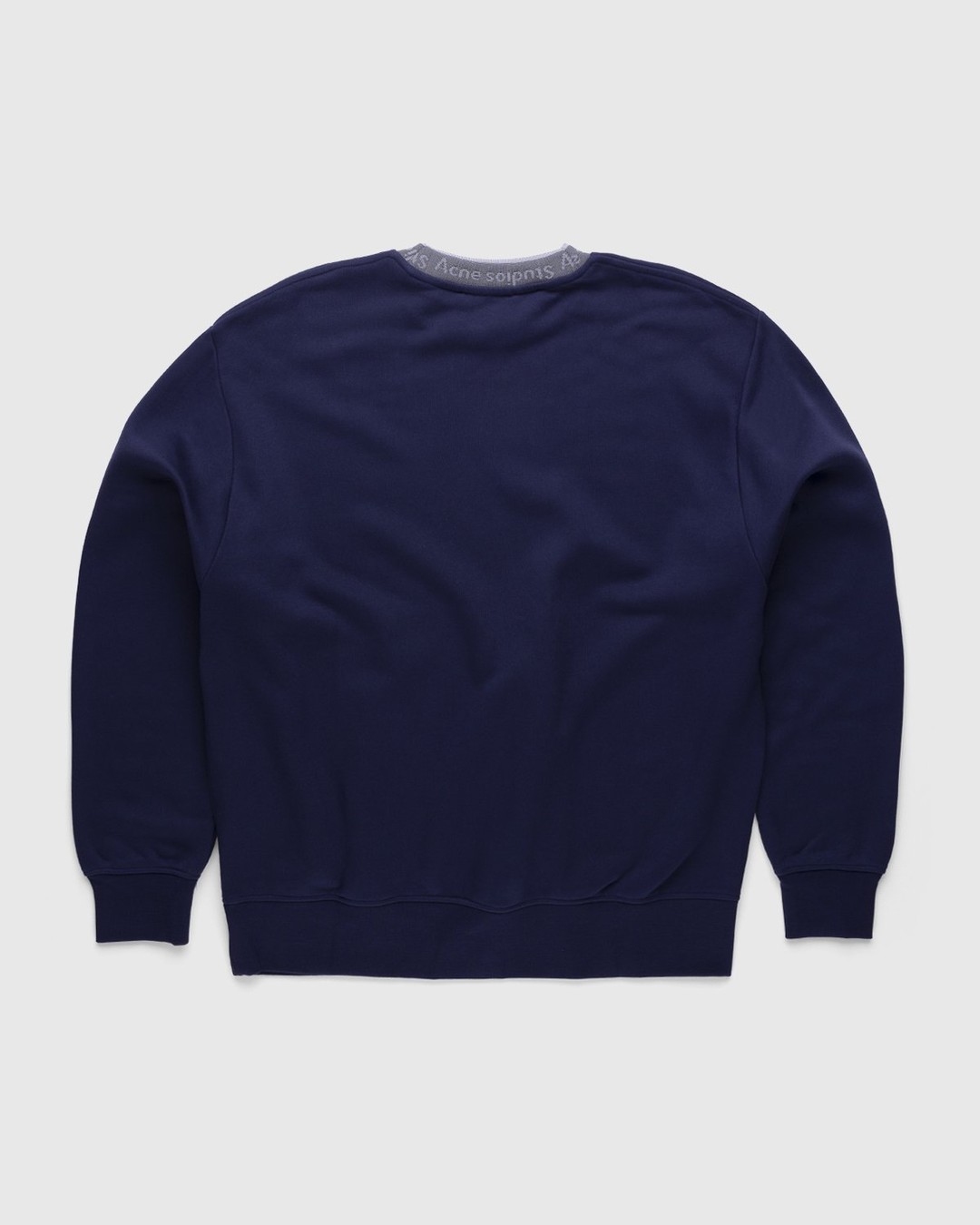 Acne Studios – Logo Rib Sweatshirt Indigo Blue - Sweatshirts - Blue - Image 2
