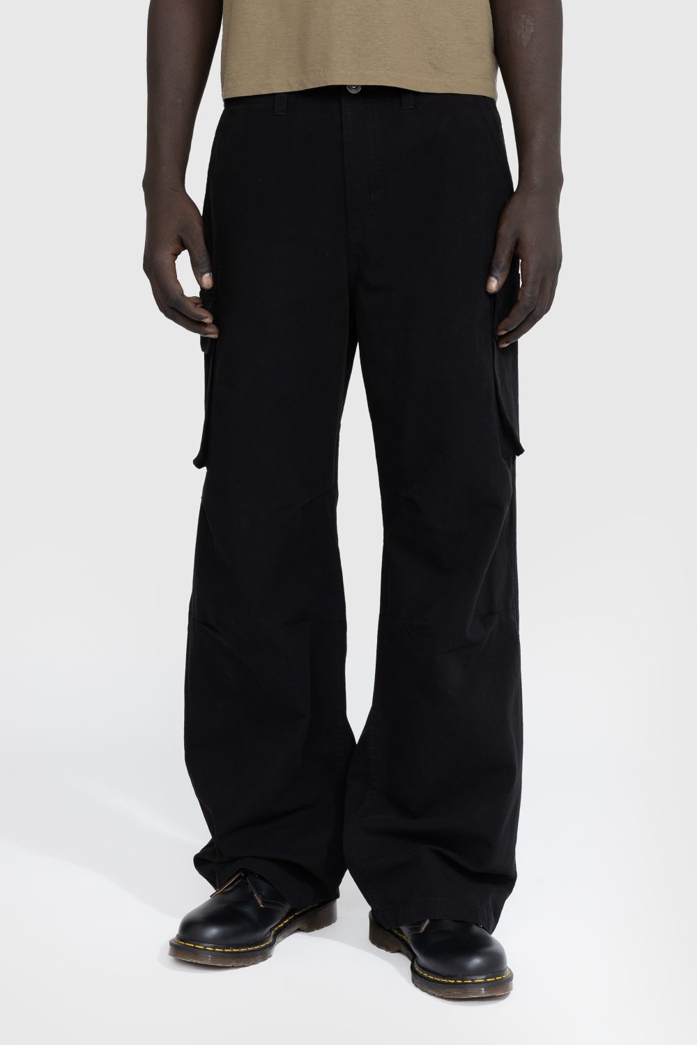 Our Legacy – Mount Cargo Black Canvas - Pants - Black - Image 2