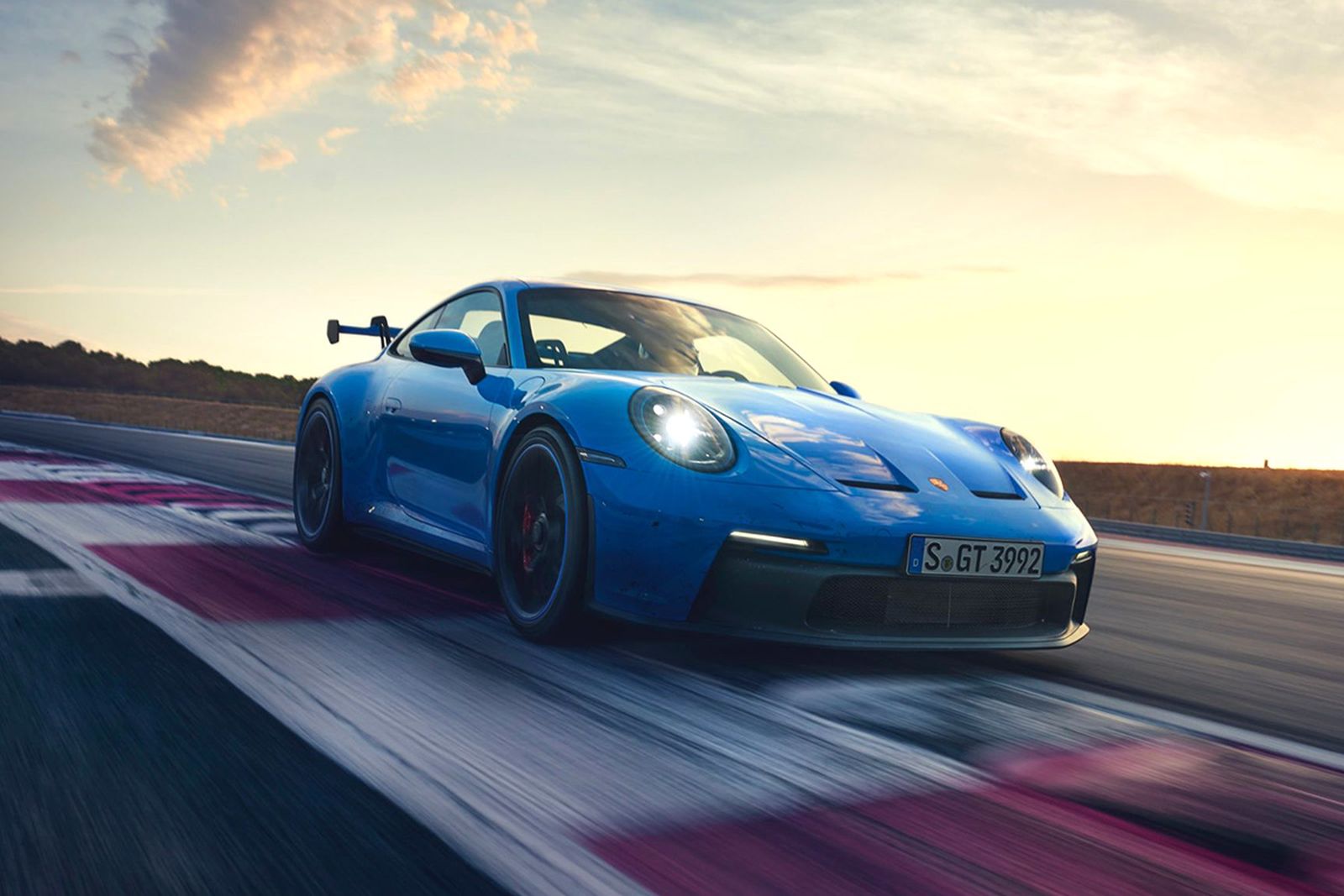 The new Porsche 911 GT3, which debuted in a striking Shark Blue